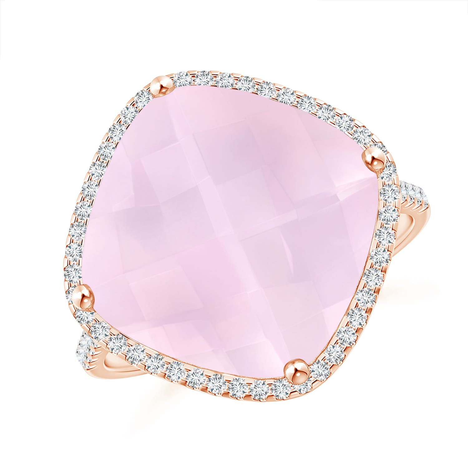 AA - Rose Quartz / 8.9 CT / 14 KT Rose Gold