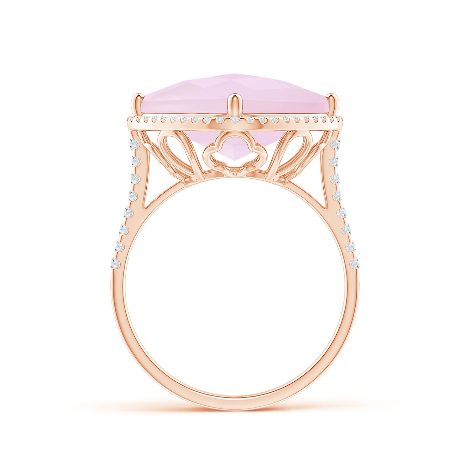 AA - Rose Quartz / 8.9 CT / 14 KT Rose Gold