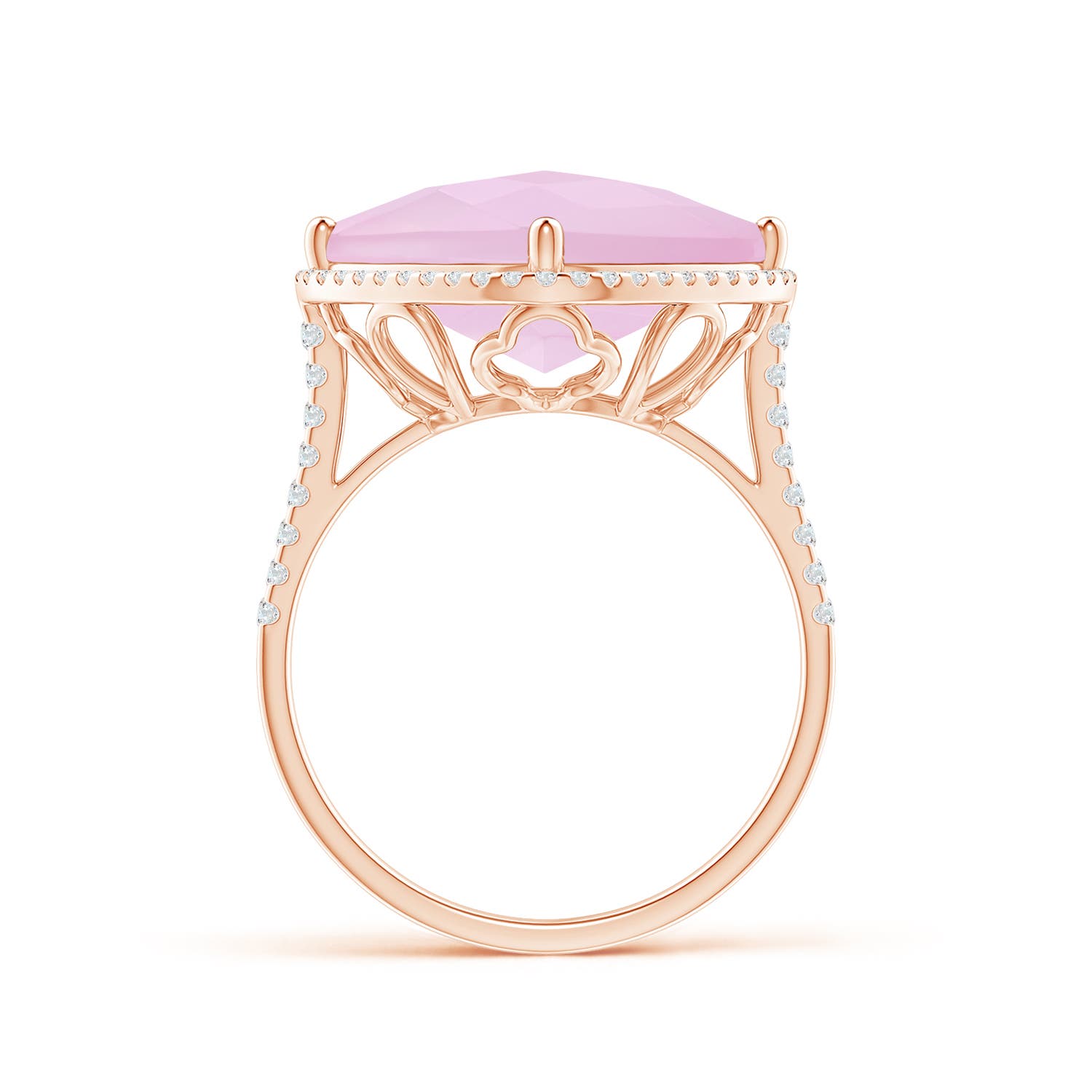 AAA - Rose Quartz / 8.9 CT / 14 KT Rose Gold