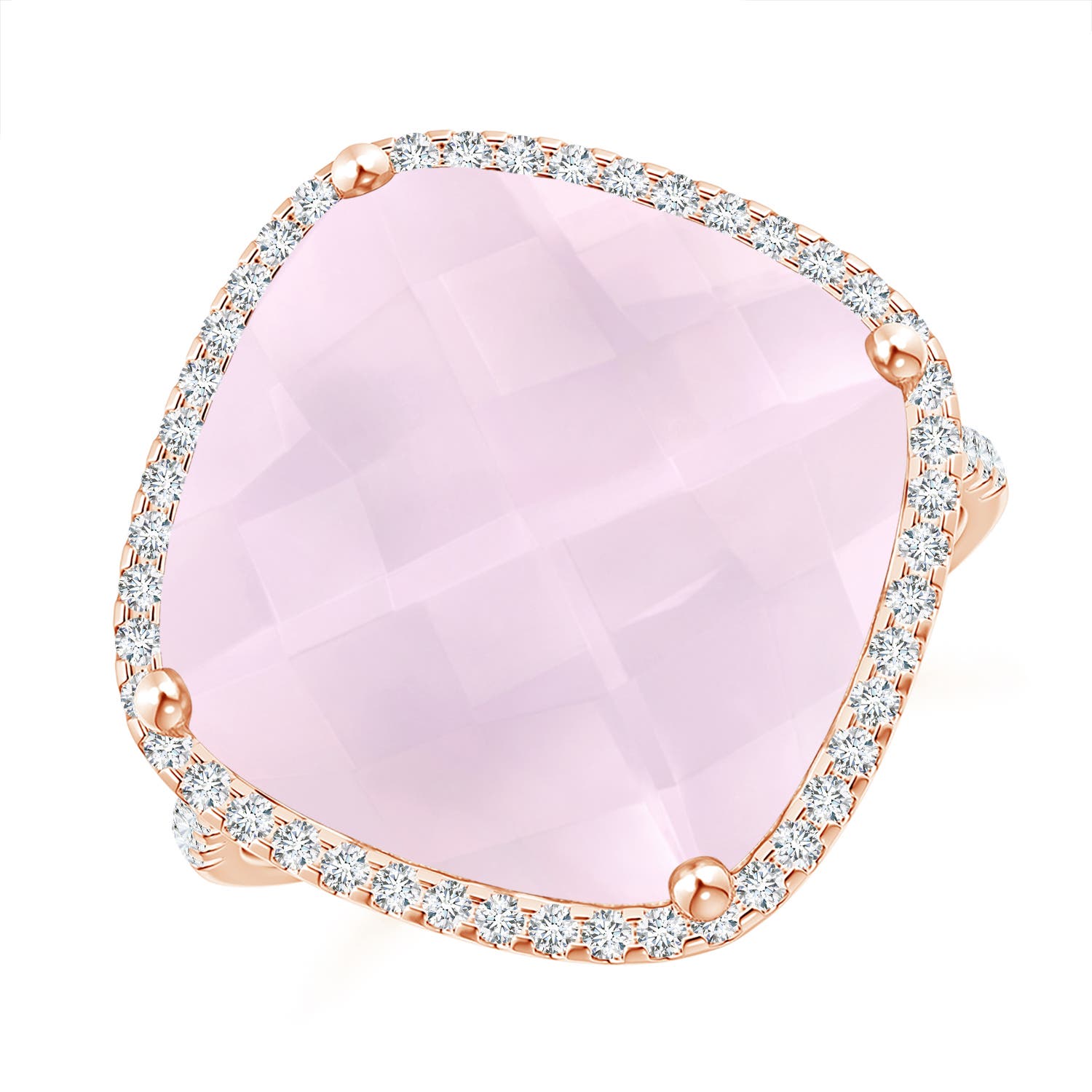 A - Rose Quartz / 11.14 CT / 14 KT Rose Gold