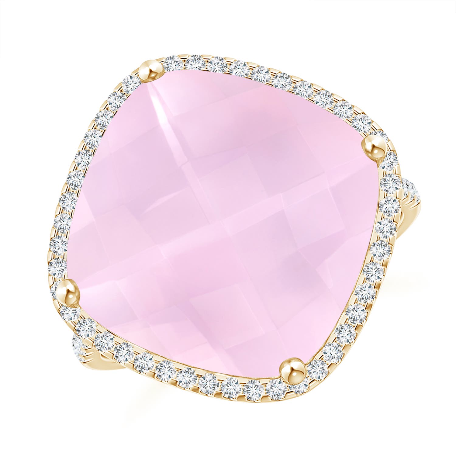 AAA - Rose Quartz / 11.14 CT / 14 KT Yellow Gold