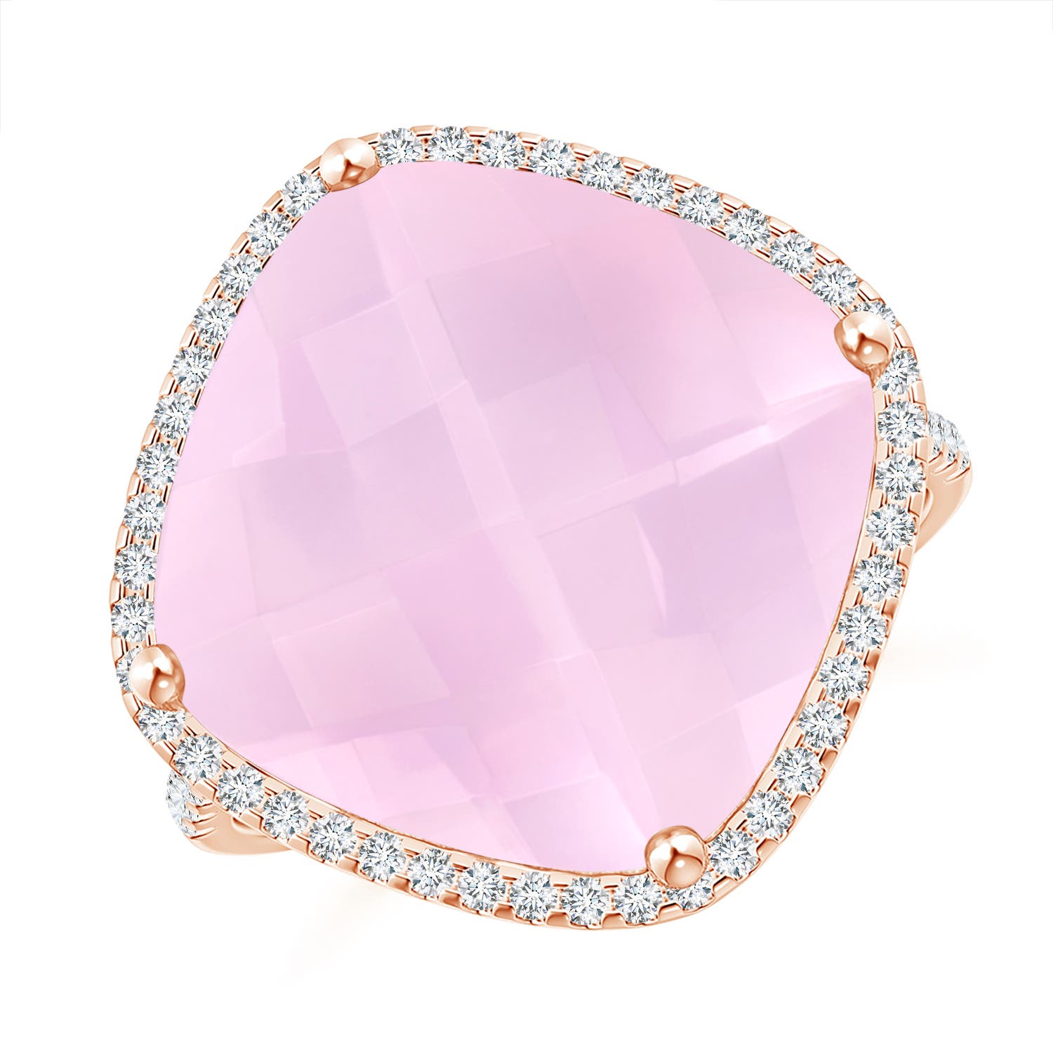 AAAA - Rose Quartz / 11.14 CT / 14 KT Rose Gold