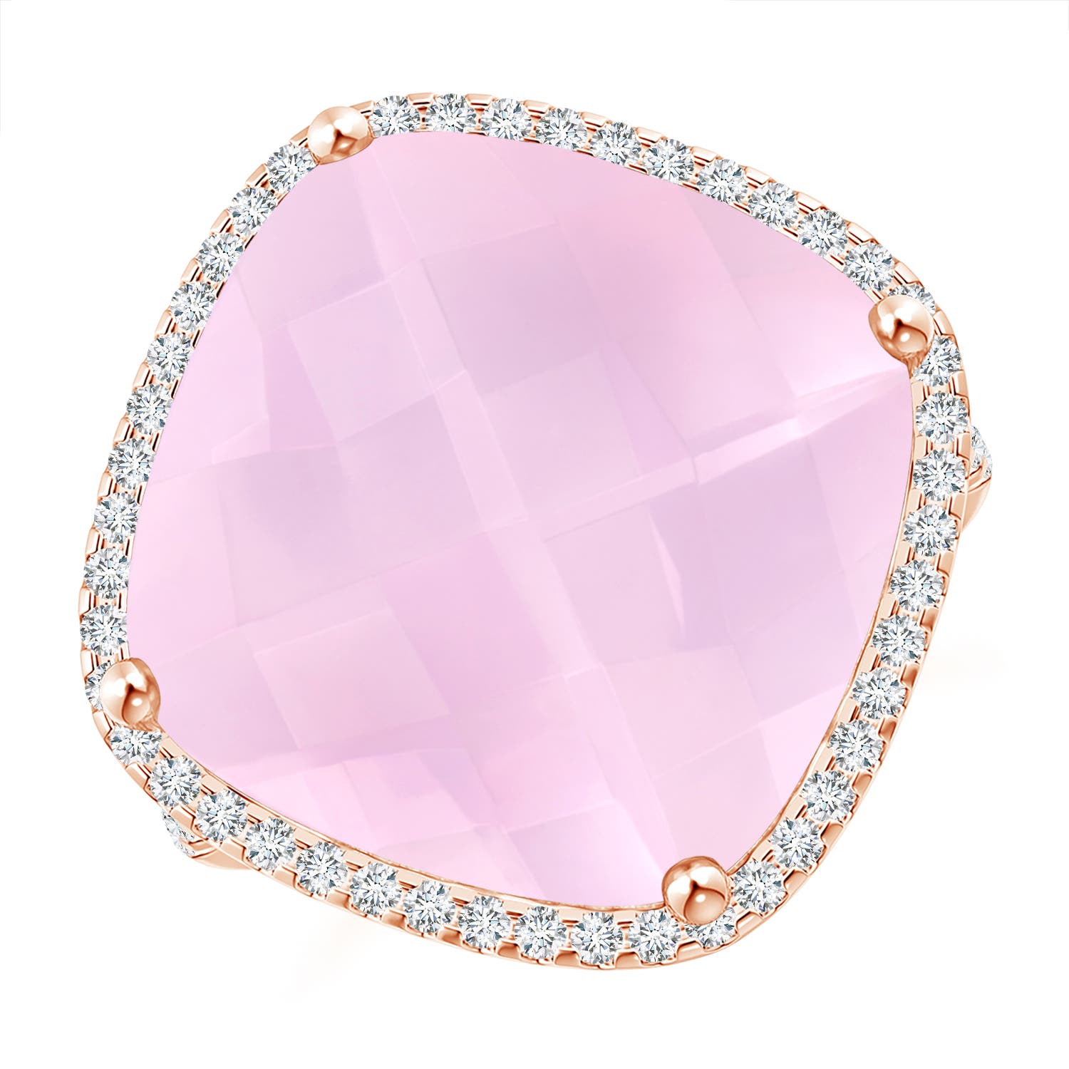 AAAA - Rose Quartz / 13.79 CT / 14 KT Rose Gold