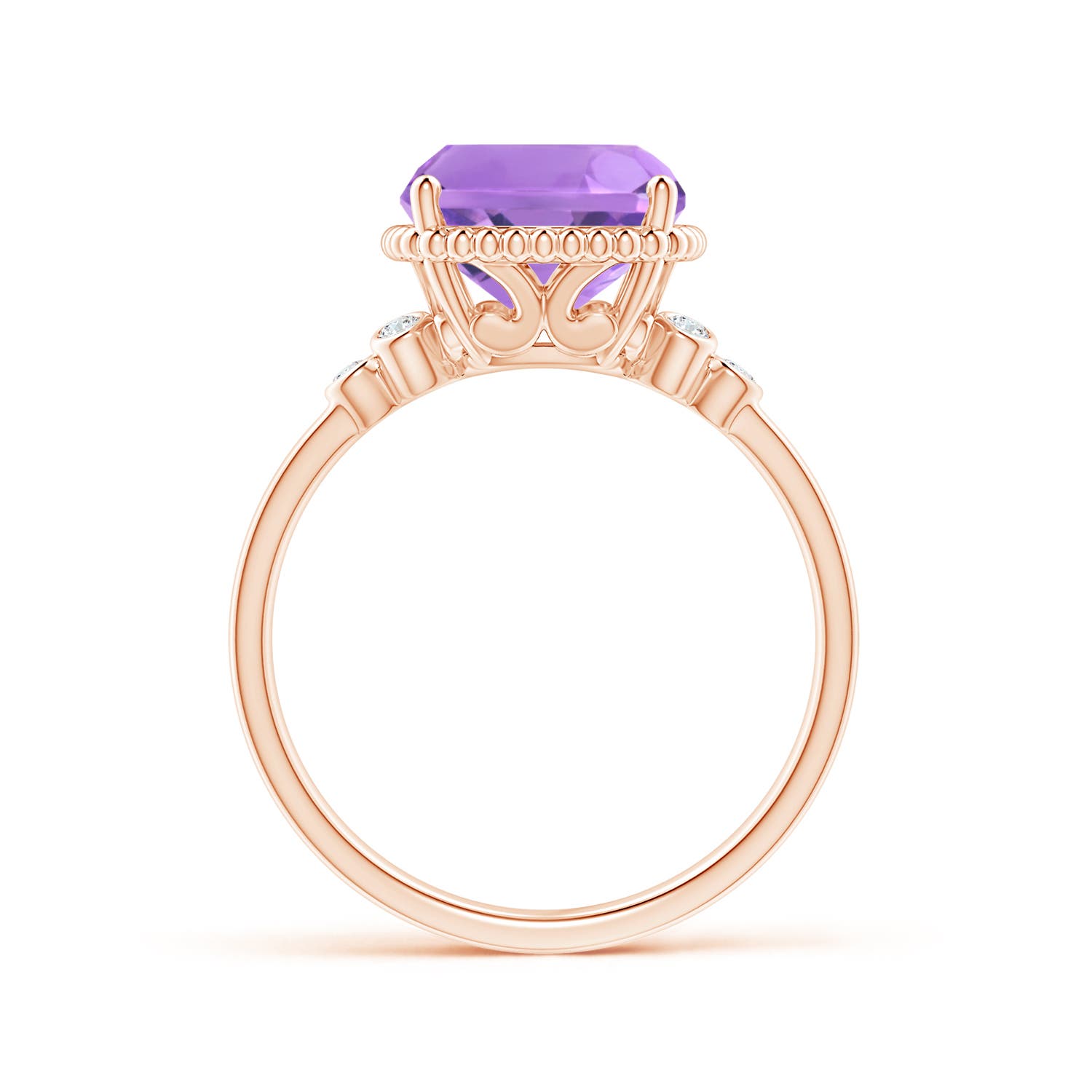 A - Amethyst / 3.58 CT / 14 KT Rose Gold