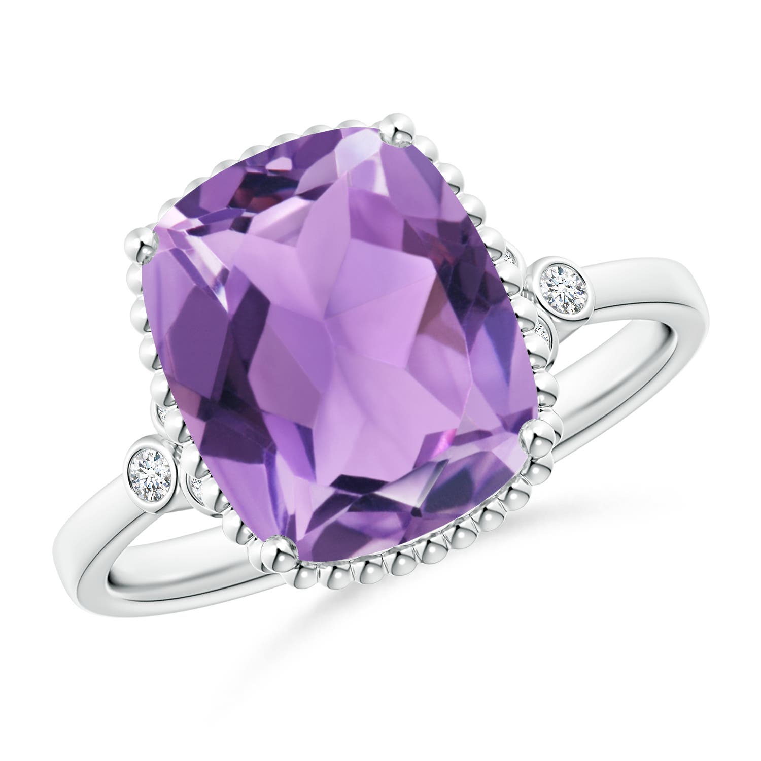 A - Amethyst / 3.58 CT / 14 KT White Gold