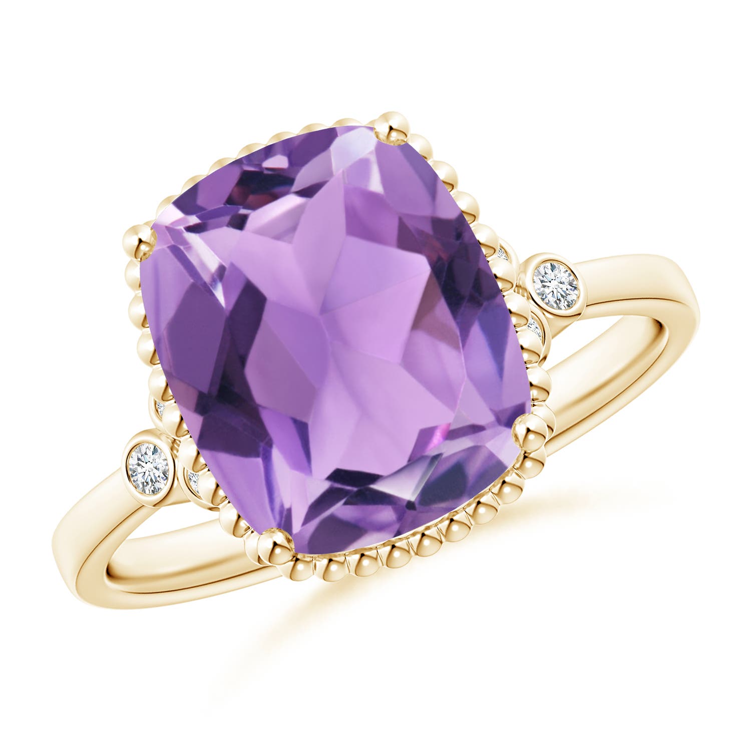 A - Amethyst / 3.58 CT / 14 KT Yellow Gold