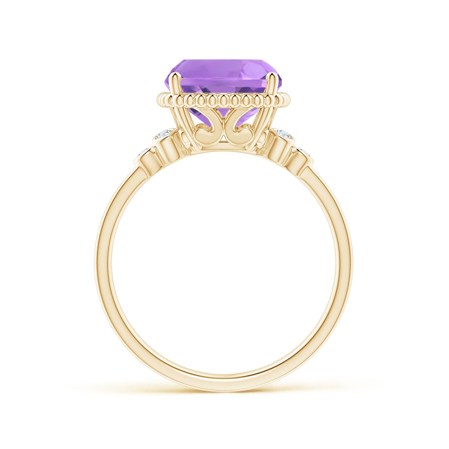 A - Amethyst / 3.58 CT / 14 KT Yellow Gold