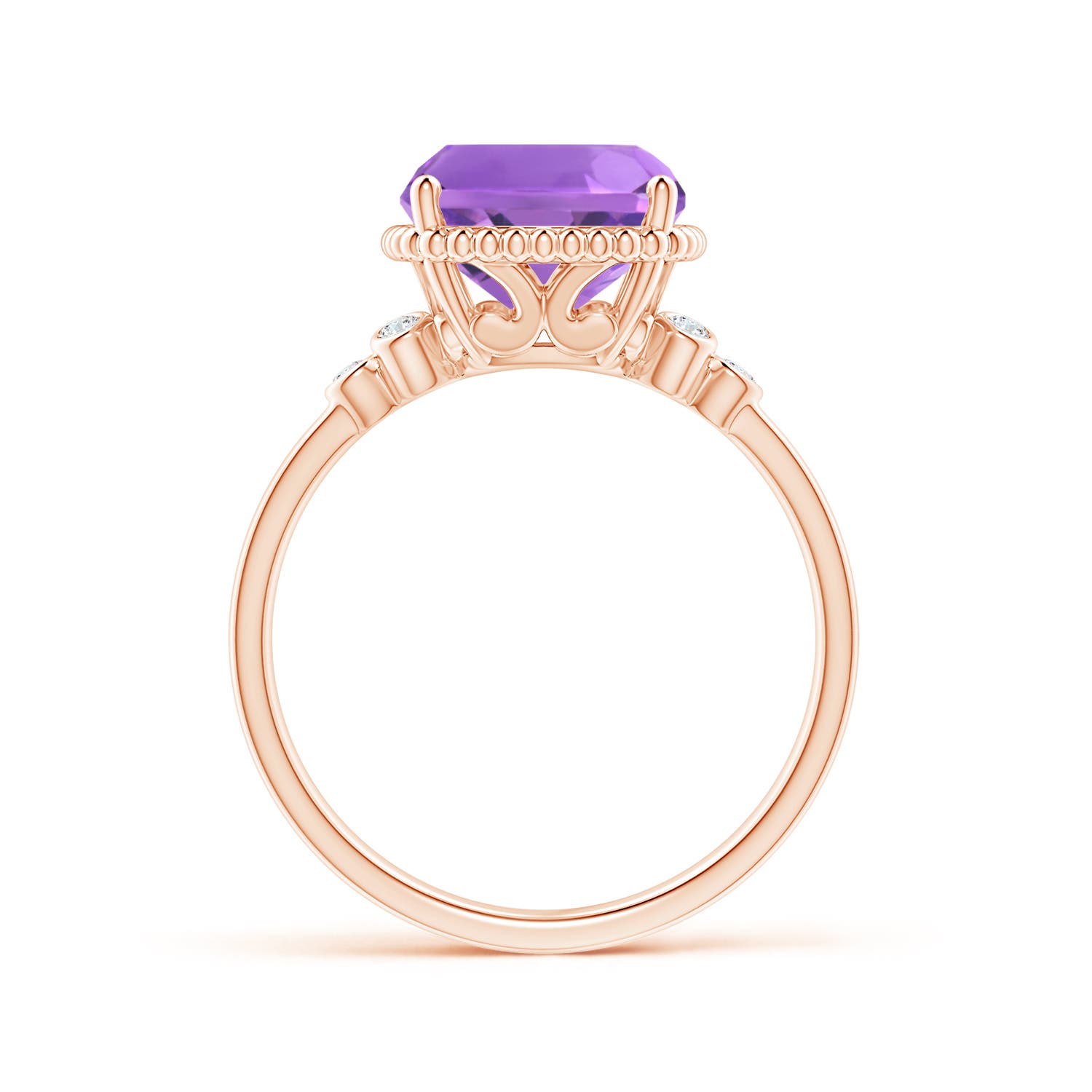 AA - Amethyst / 3.58 CT / 14 KT Rose Gold