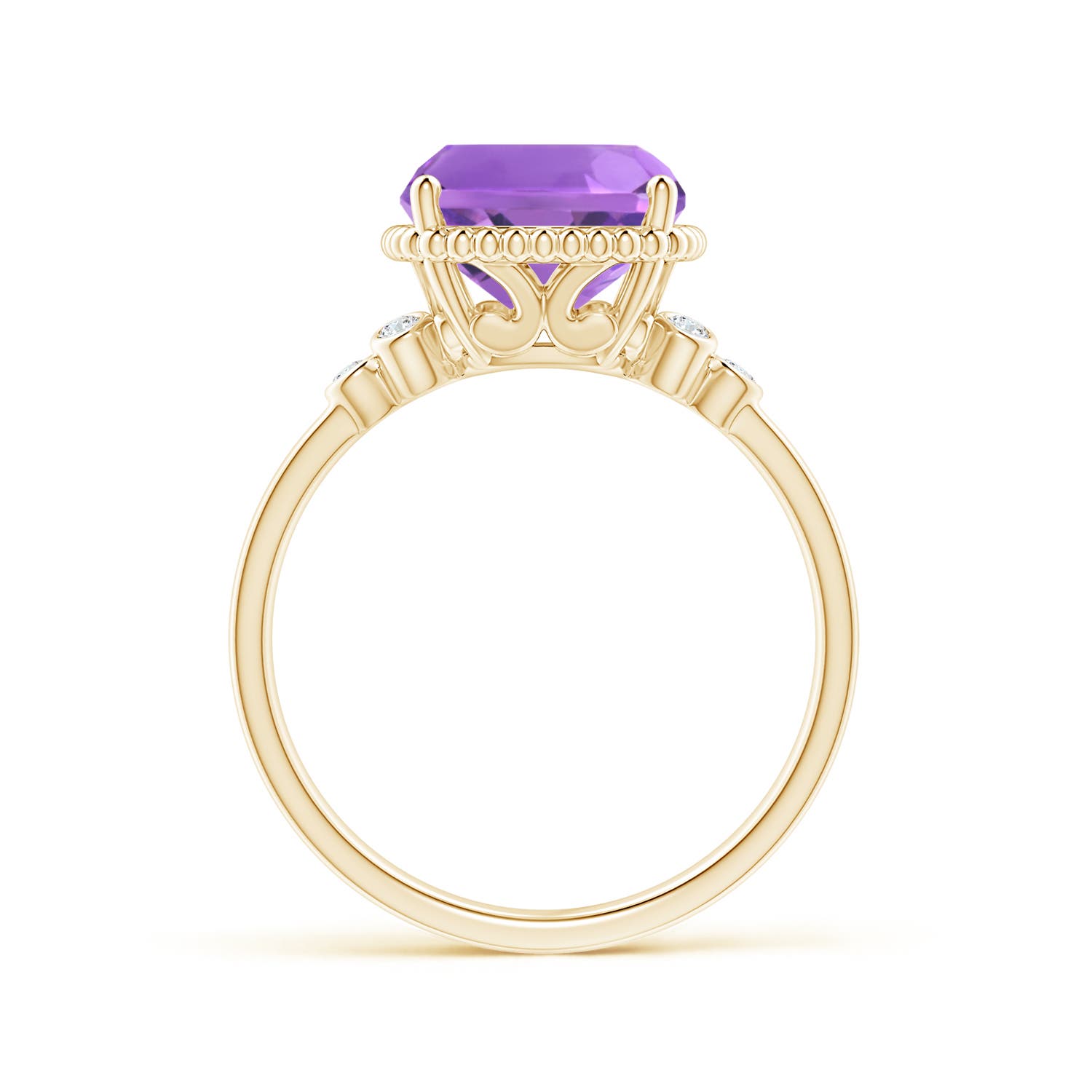 AA - Amethyst / 3.58 CT / 14 KT Yellow Gold