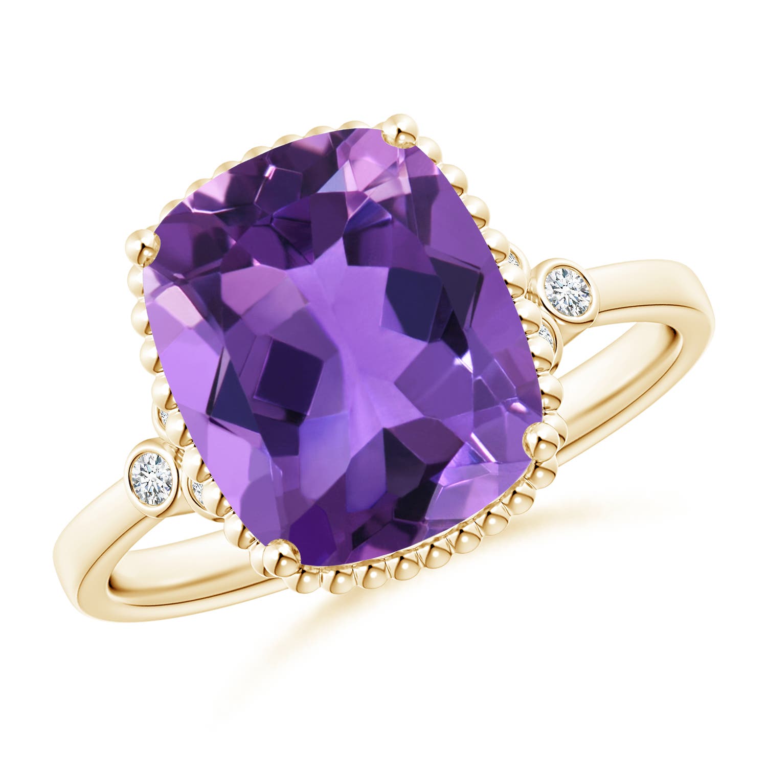 AAA - Amethyst / 3.58 CT / 14 KT Yellow Gold