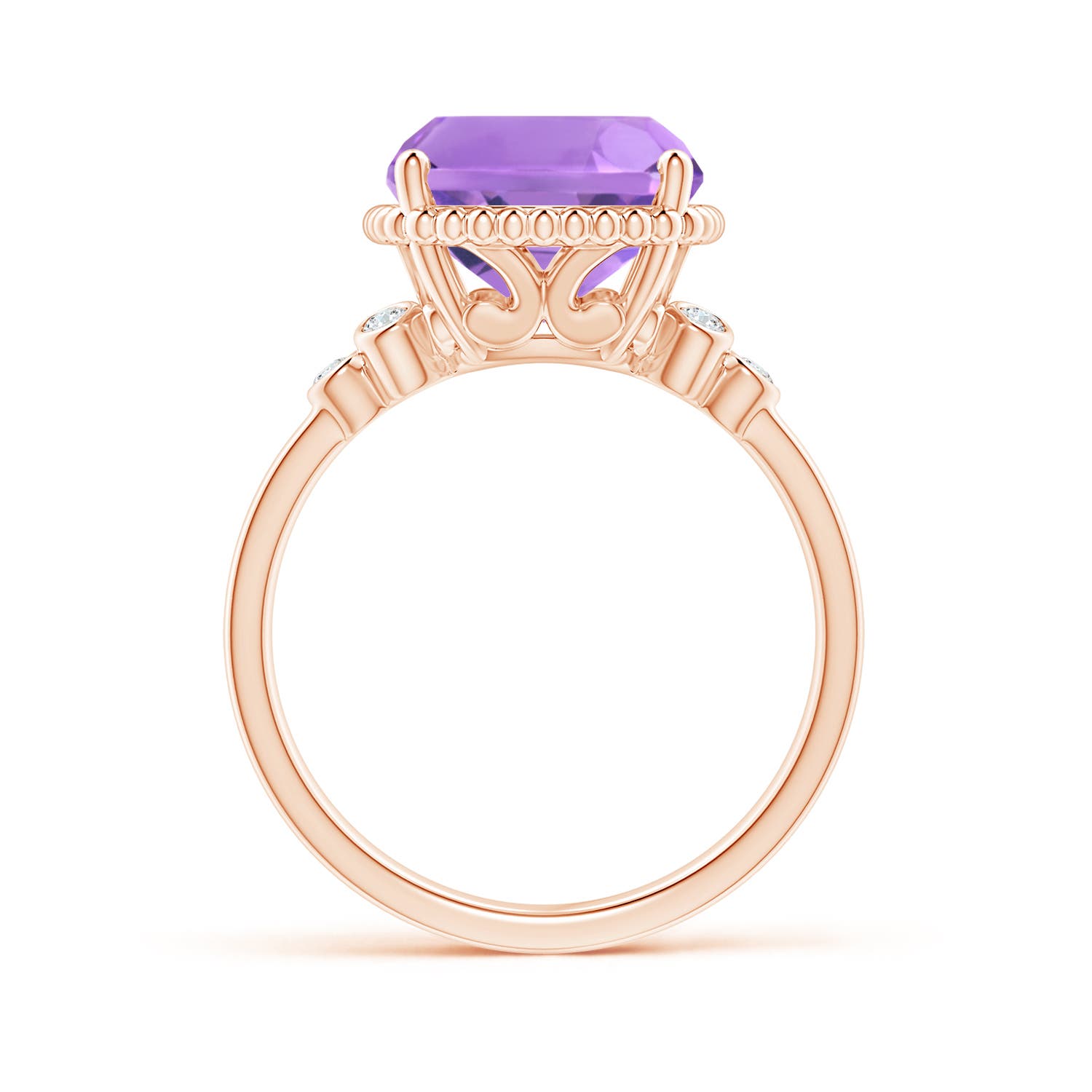 A - Amethyst / 4.71 CT / 14 KT Rose Gold