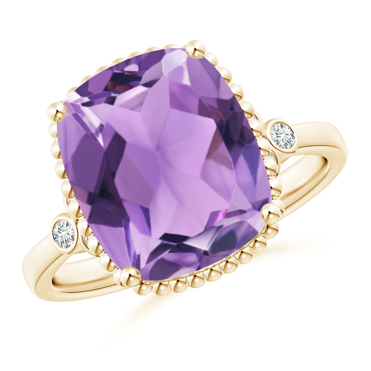 A - Amethyst / 4.71 CT / 14 KT Yellow Gold