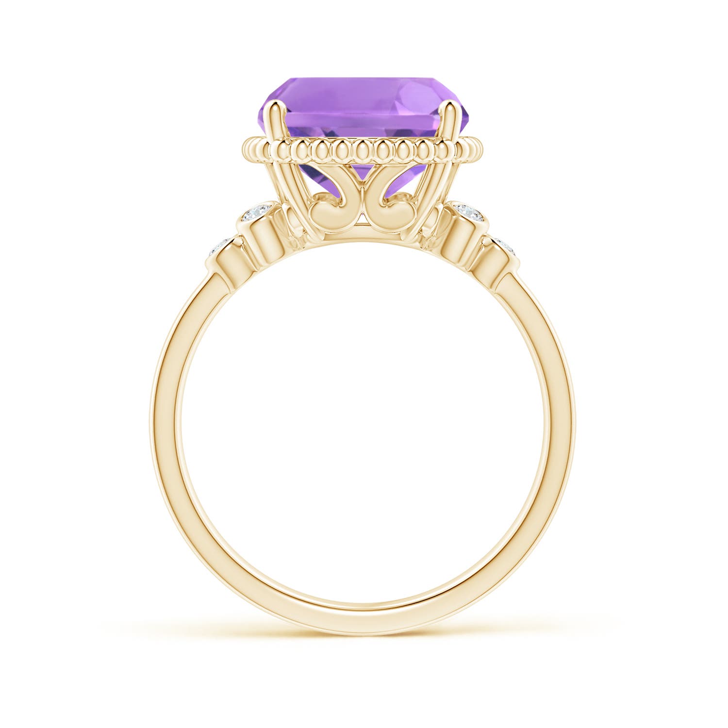 A - Amethyst / 4.71 CT / 14 KT Yellow Gold