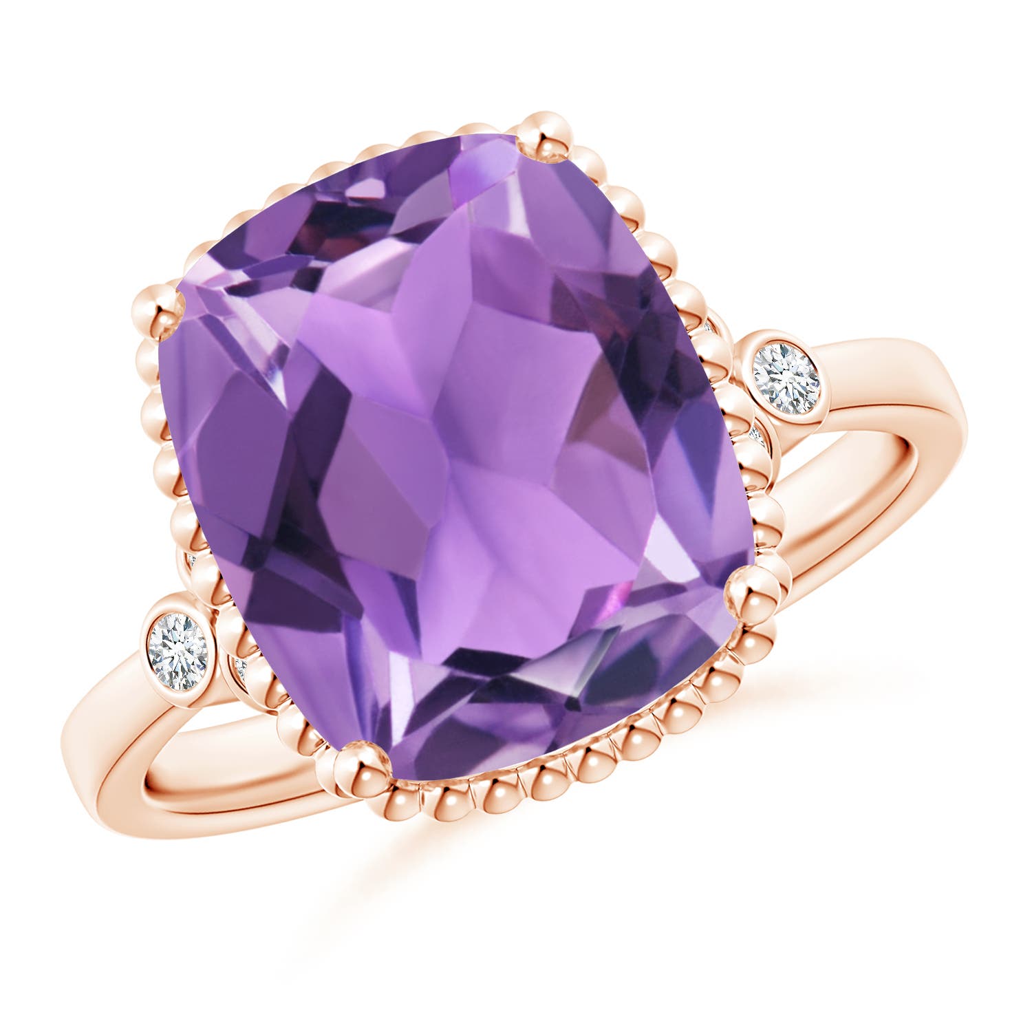 AA - Amethyst / 4.71 CT / 14 KT Rose Gold