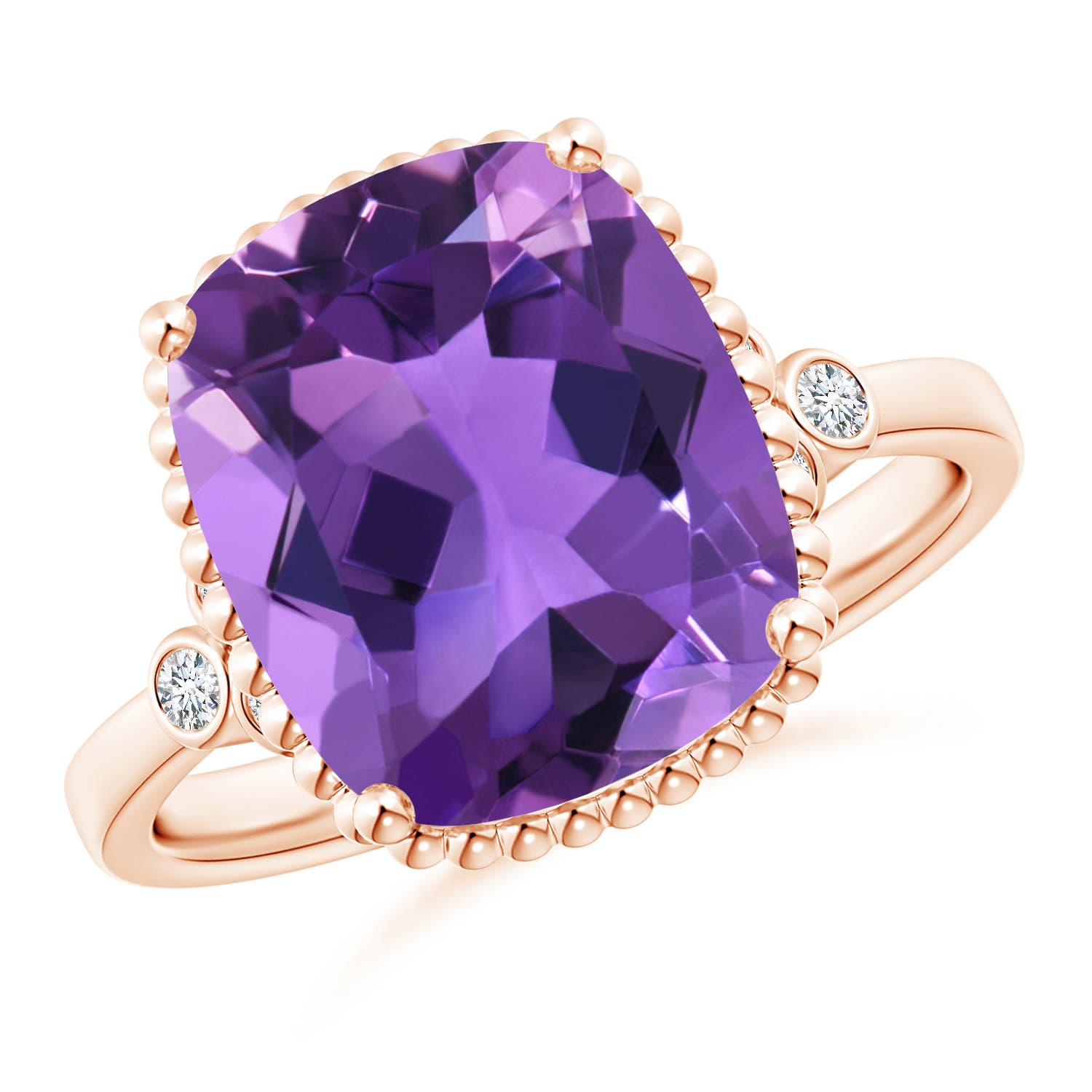 AAA - Amethyst / 4.71 CT / 14 KT Rose Gold