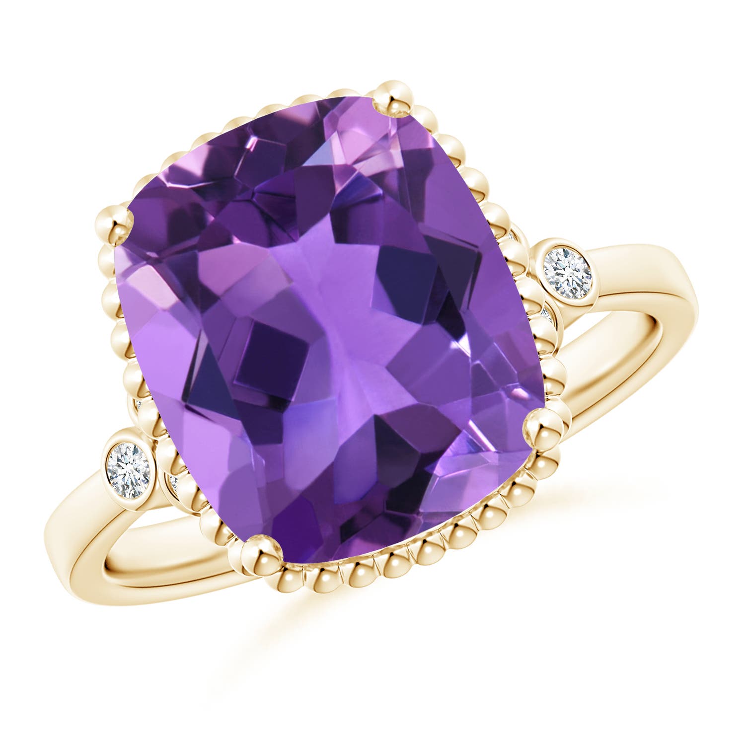 AAA - Amethyst / 4.71 CT / 14 KT Yellow Gold