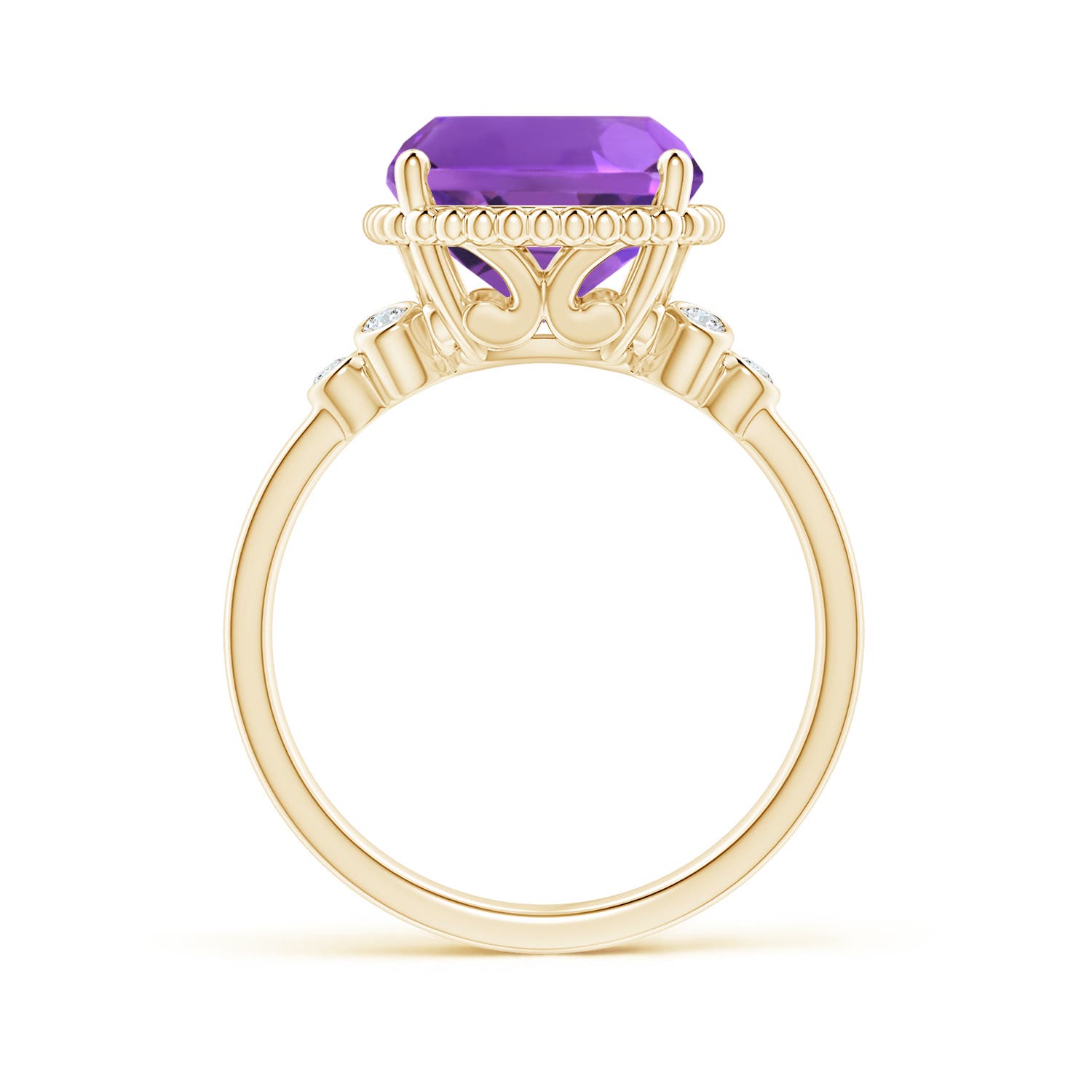 AAA - Amethyst / 4.71 CT / 14 KT Yellow Gold