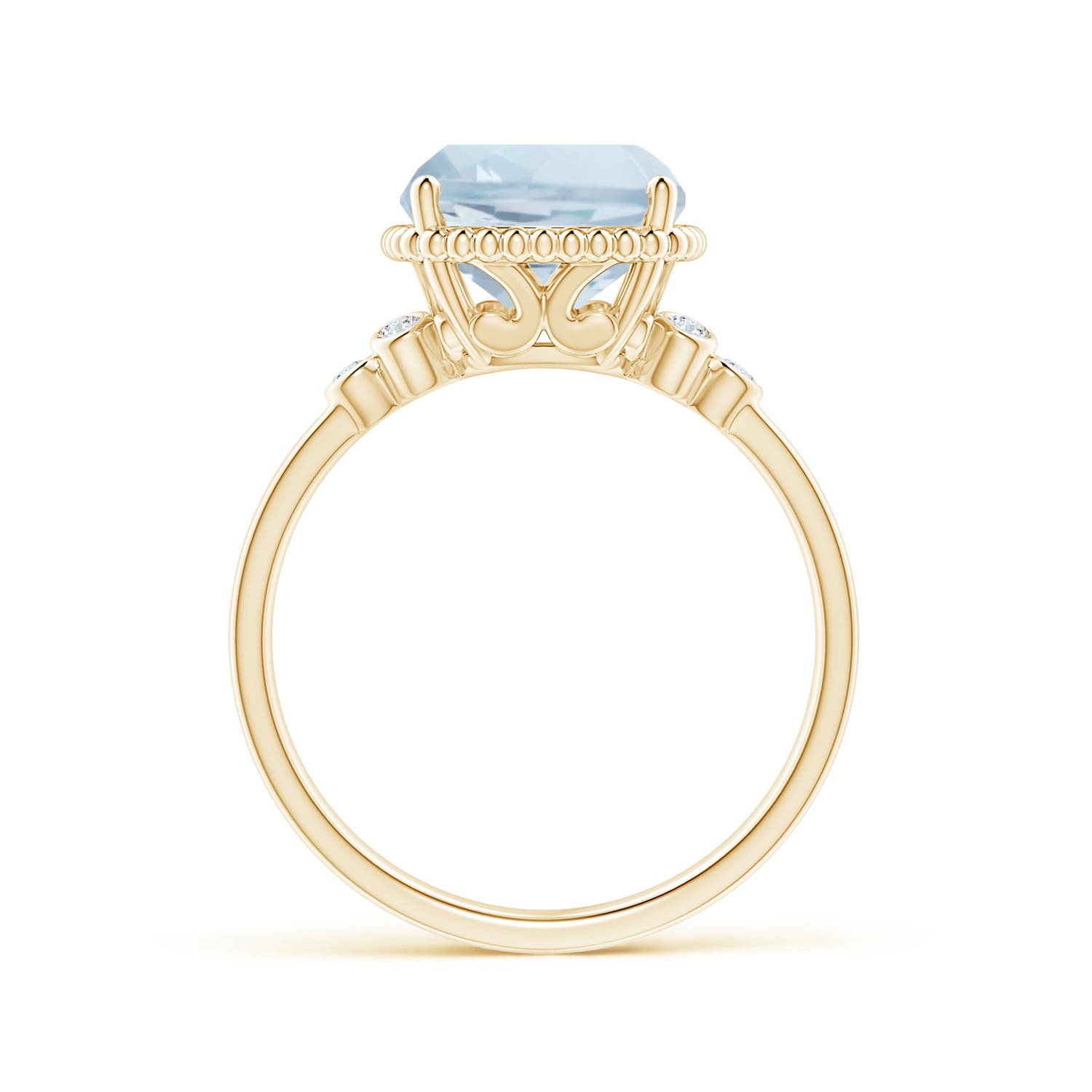 A - Aquamarine / 3.53 CT / 14 KT Yellow Gold