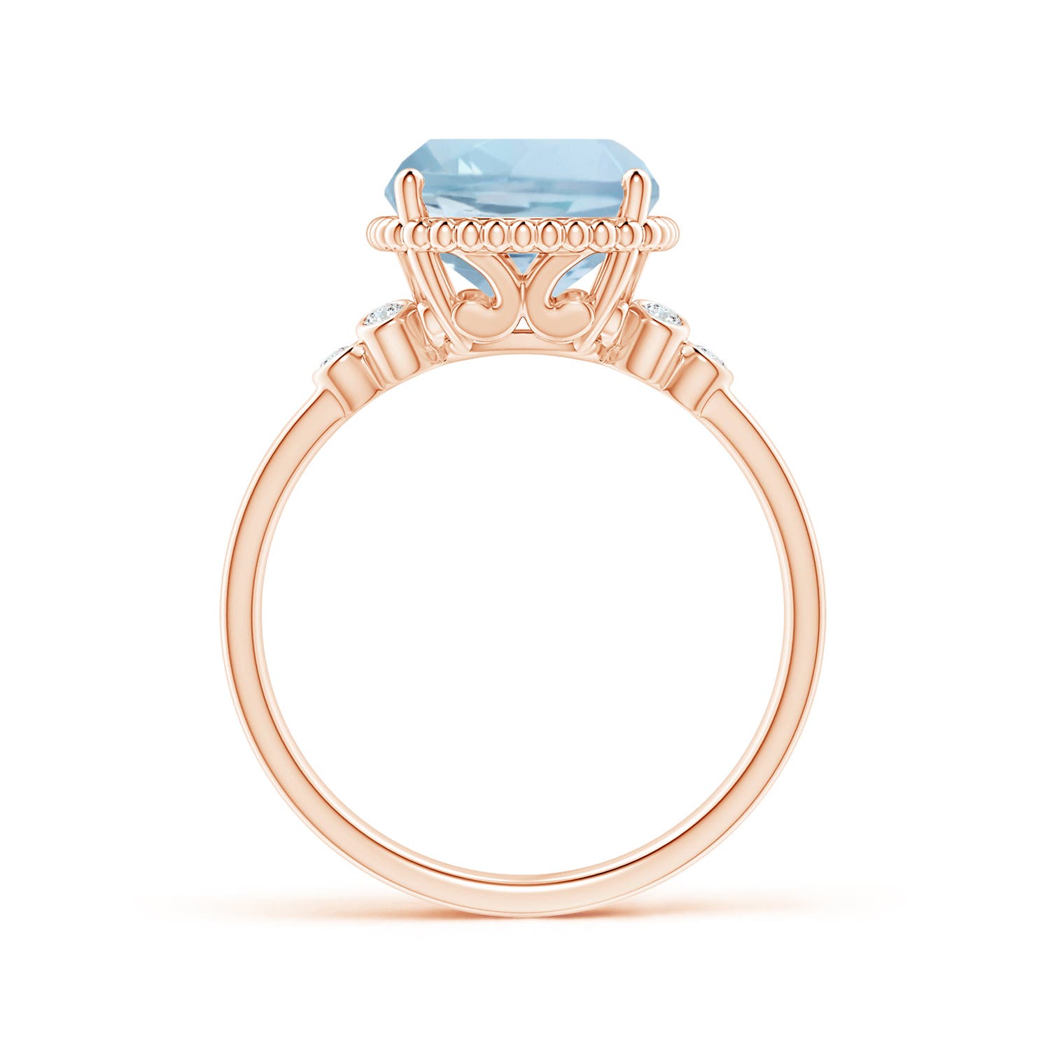 AA - Aquamarine / 3.53 CT / 14 KT Rose Gold