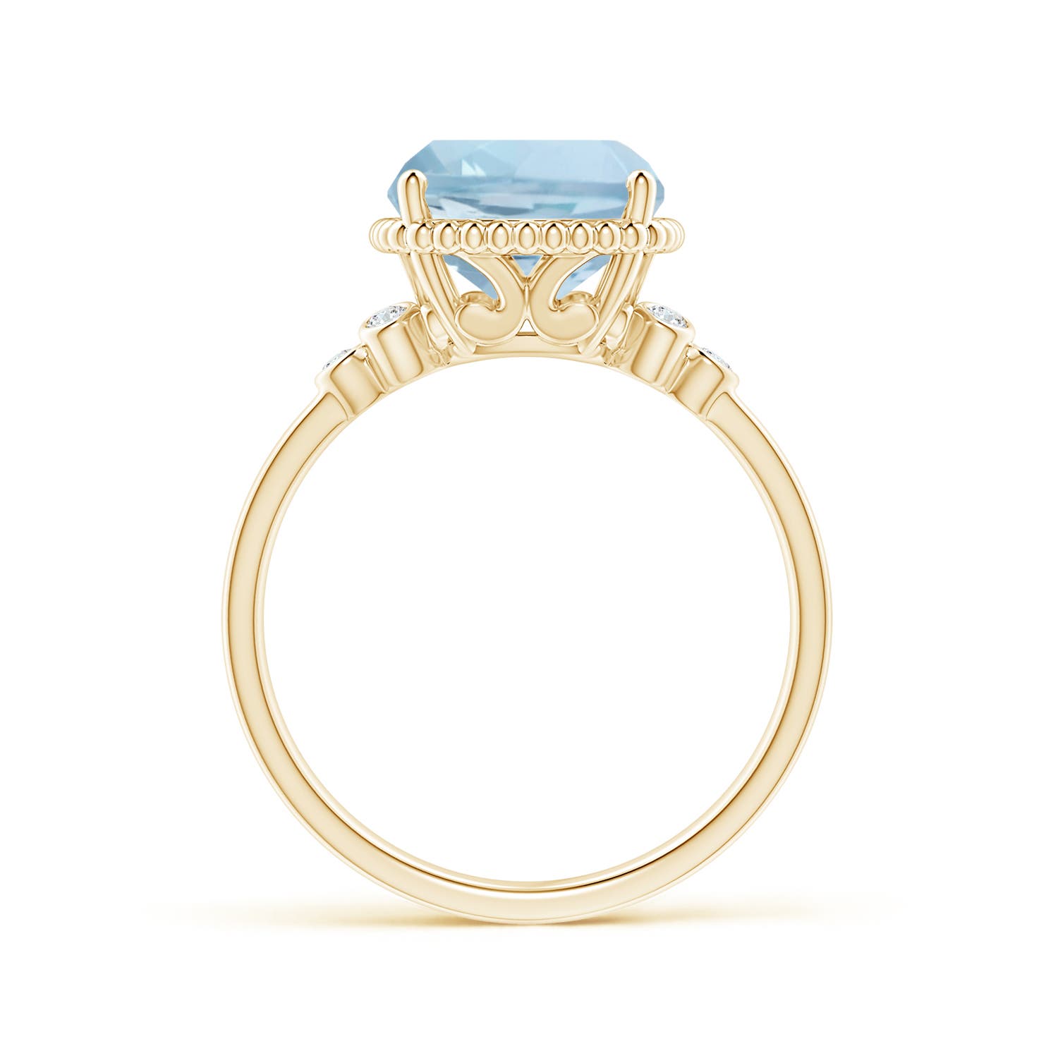 AA - Aquamarine / 3.53 CT / 14 KT Yellow Gold