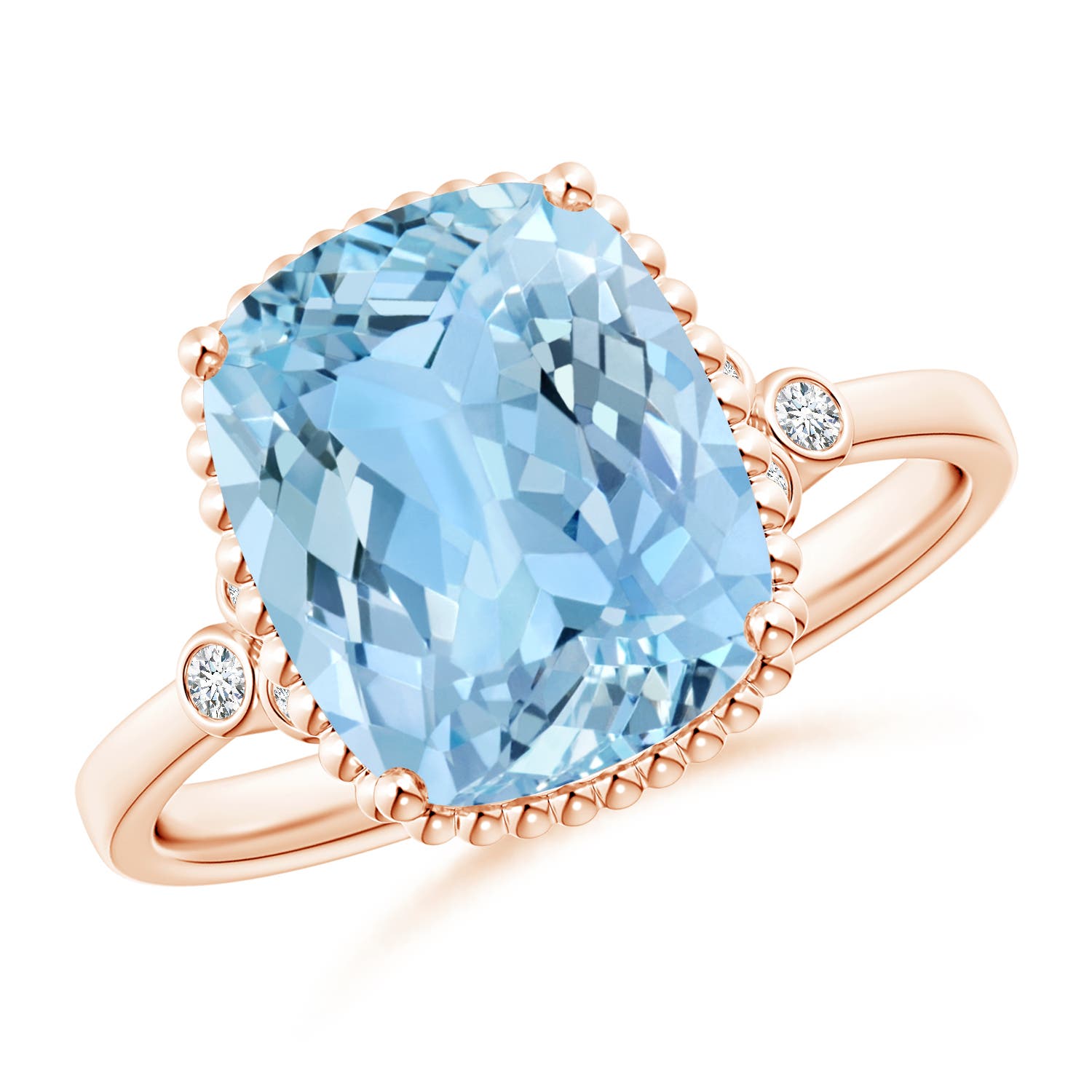 AAAA - Aquamarine / 3.53 CT / 14 KT Rose Gold