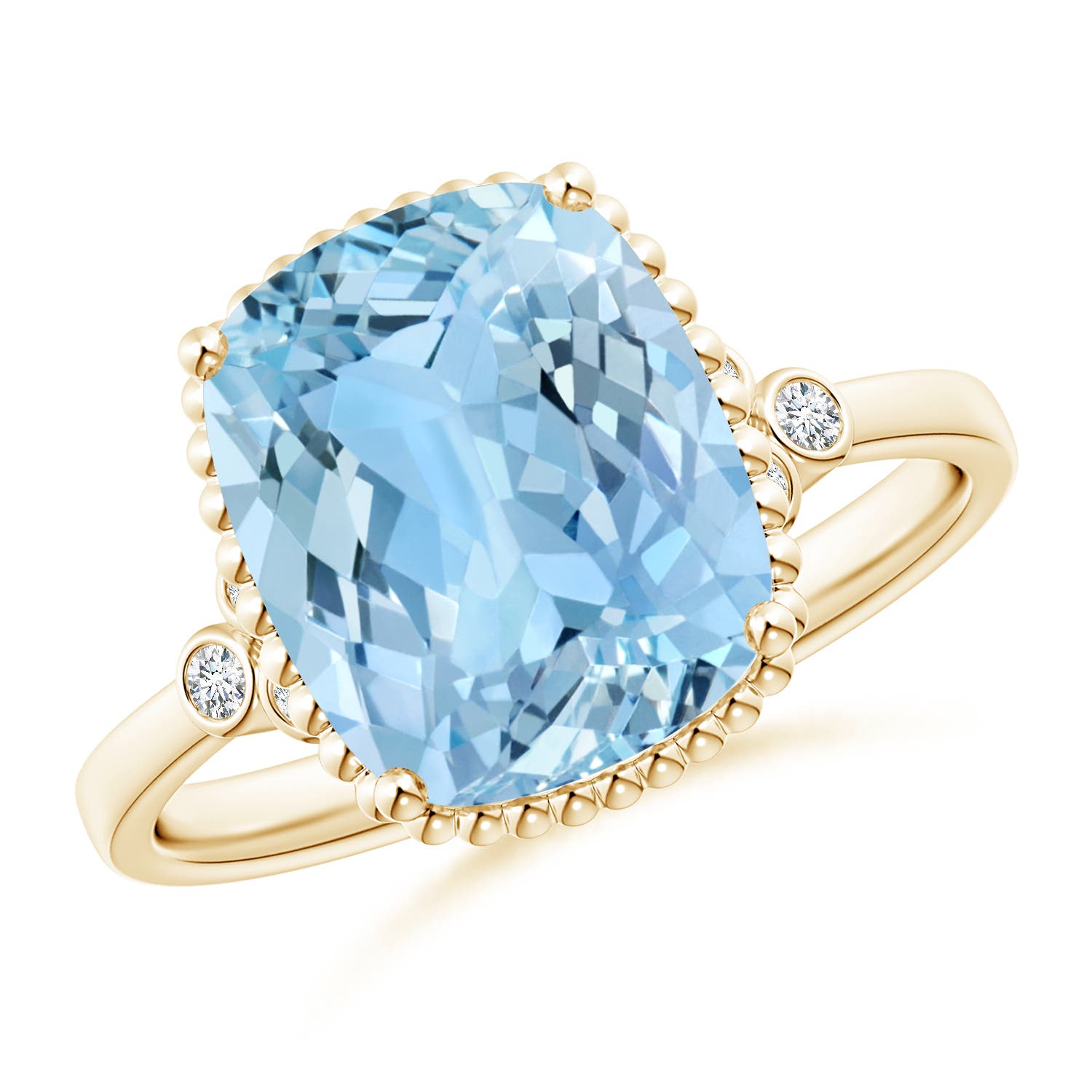 AAAA - Aquamarine / 3.53 CT / 14 KT Yellow Gold