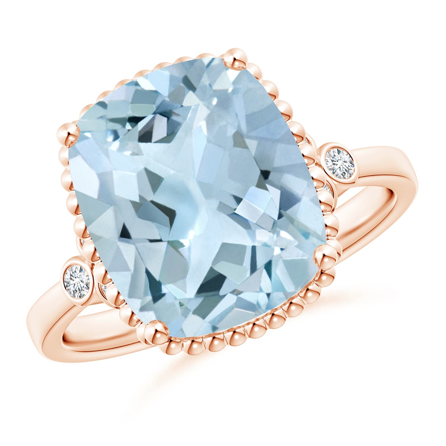 AA - Aquamarine / 4.11 CT / 14 KT Rose Gold