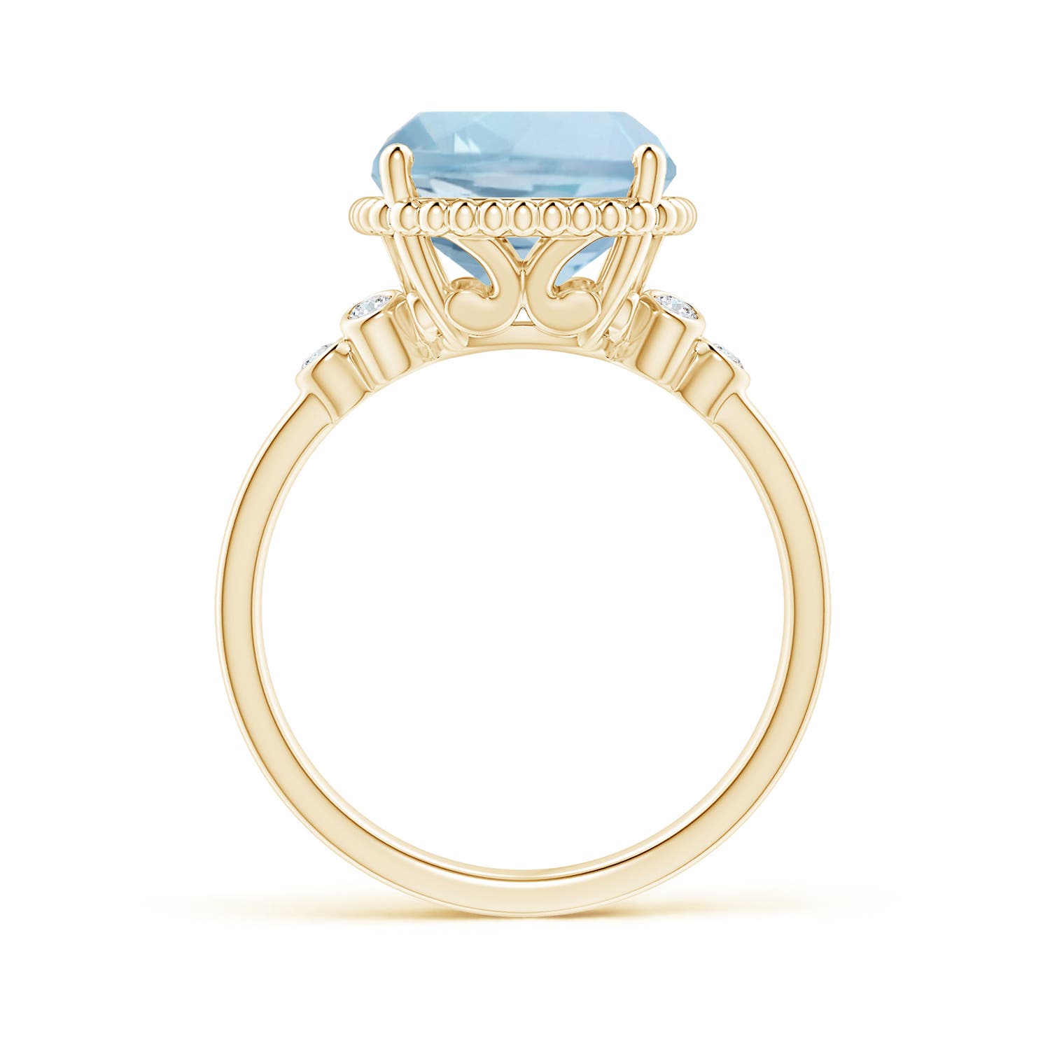 AA - Aquamarine / 4.11 CT / 14 KT Yellow Gold