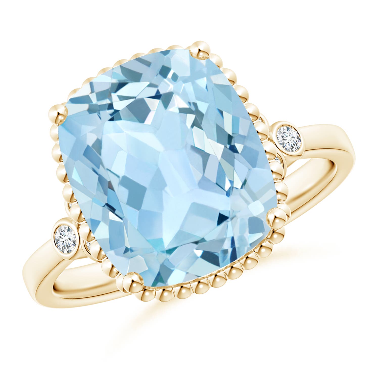 AAA - Aquamarine / 4.11 CT / 14 KT Yellow Gold