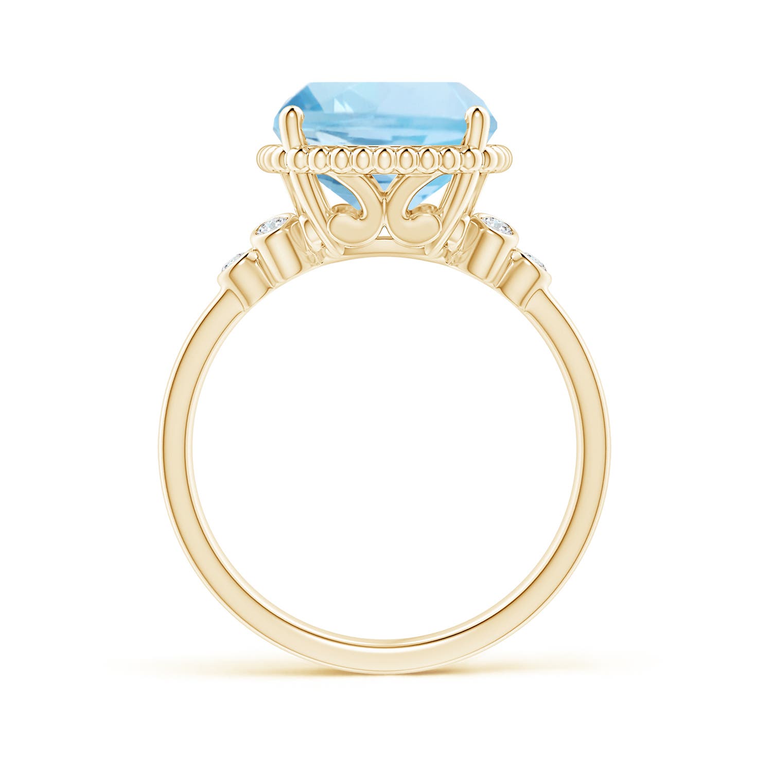 AAA - Aquamarine / 4.11 CT / 14 KT Yellow Gold