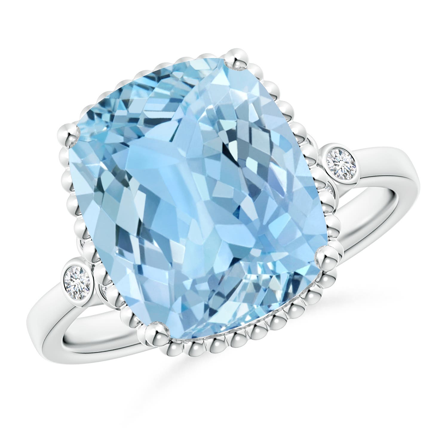 AAAA - Aquamarine / 4.11 CT / 14 KT White Gold