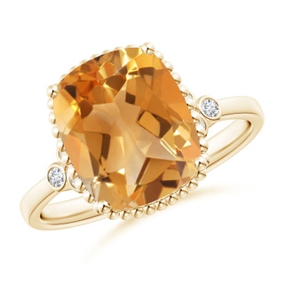 Cushion Rectangular A Citrine