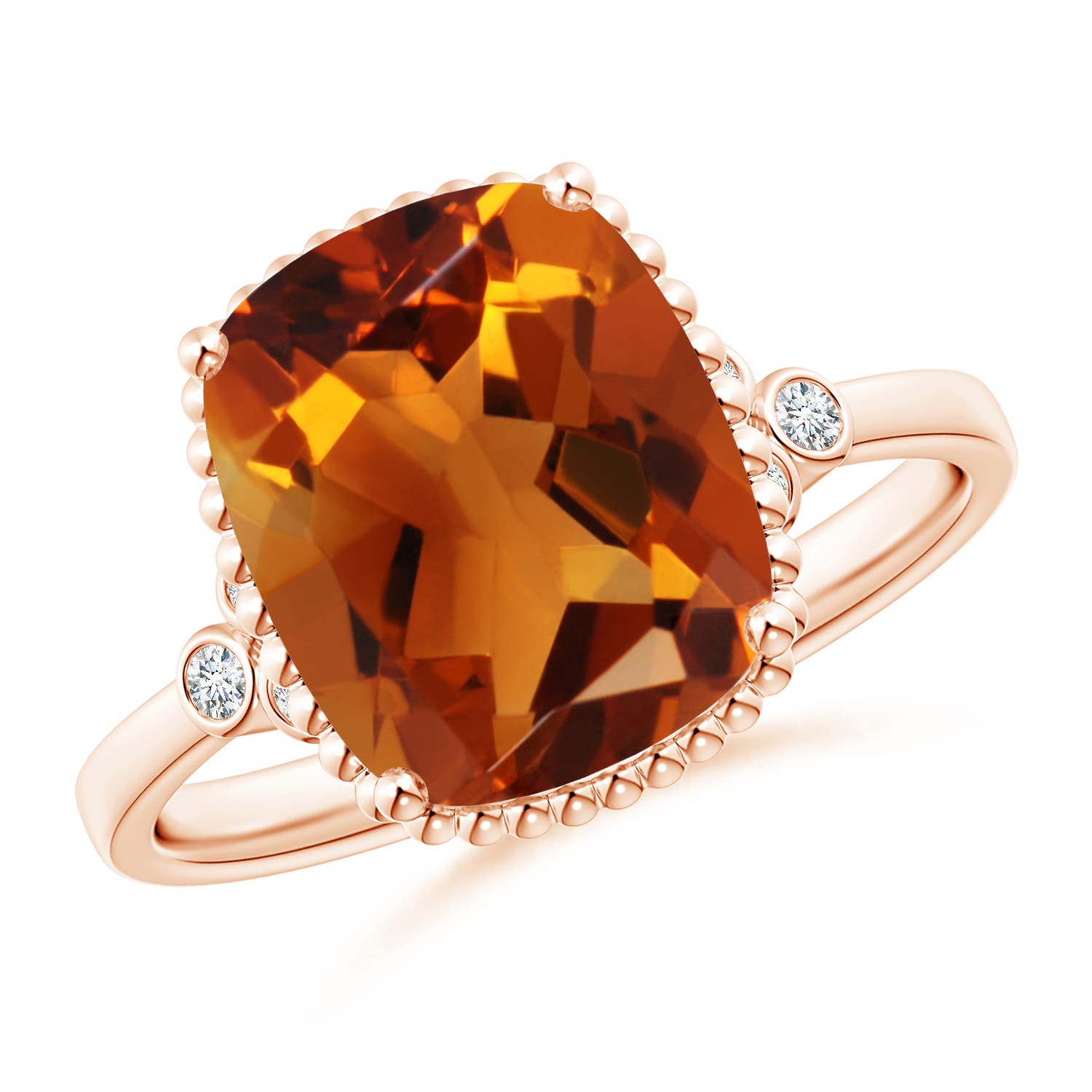 AAAA - Citrine / 3.78 CT / 14 KT Rose Gold