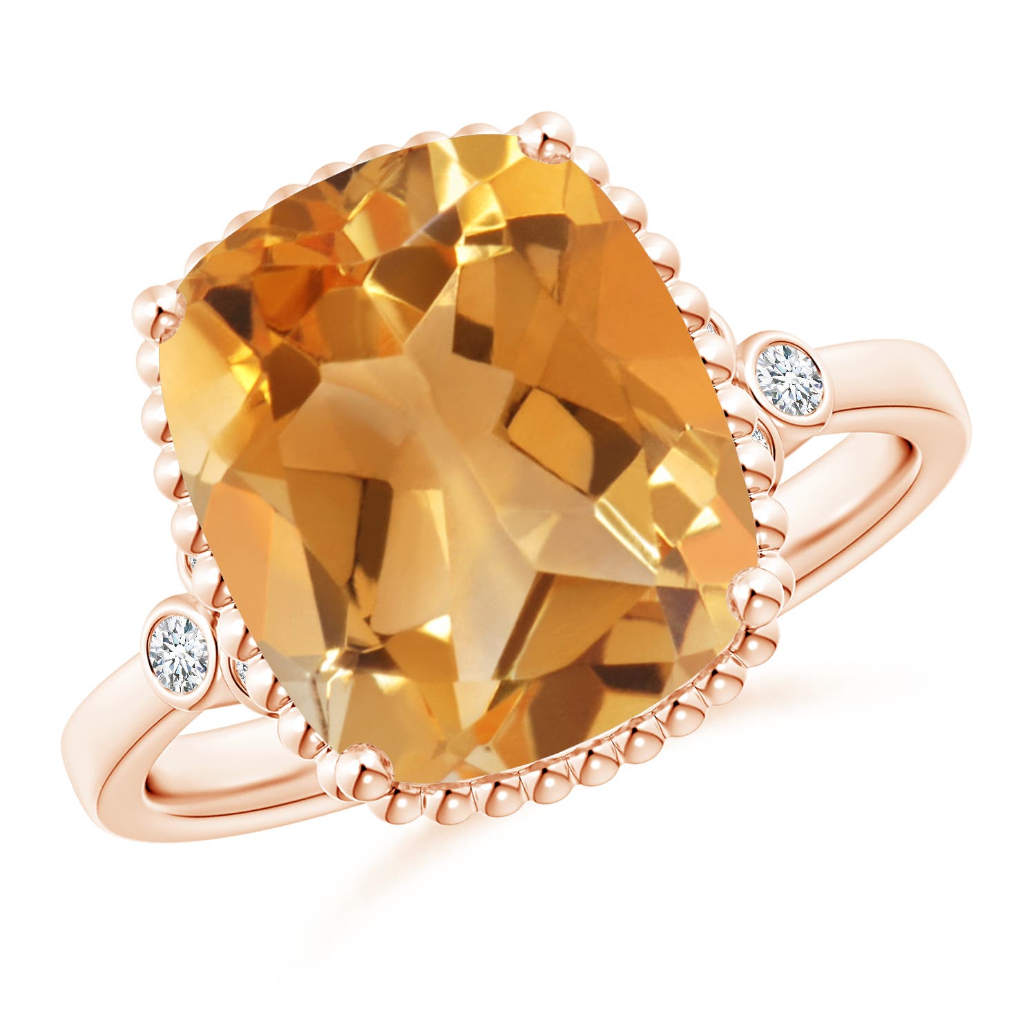 A - Citrine / 4.81 CT / 14 KT Rose Gold