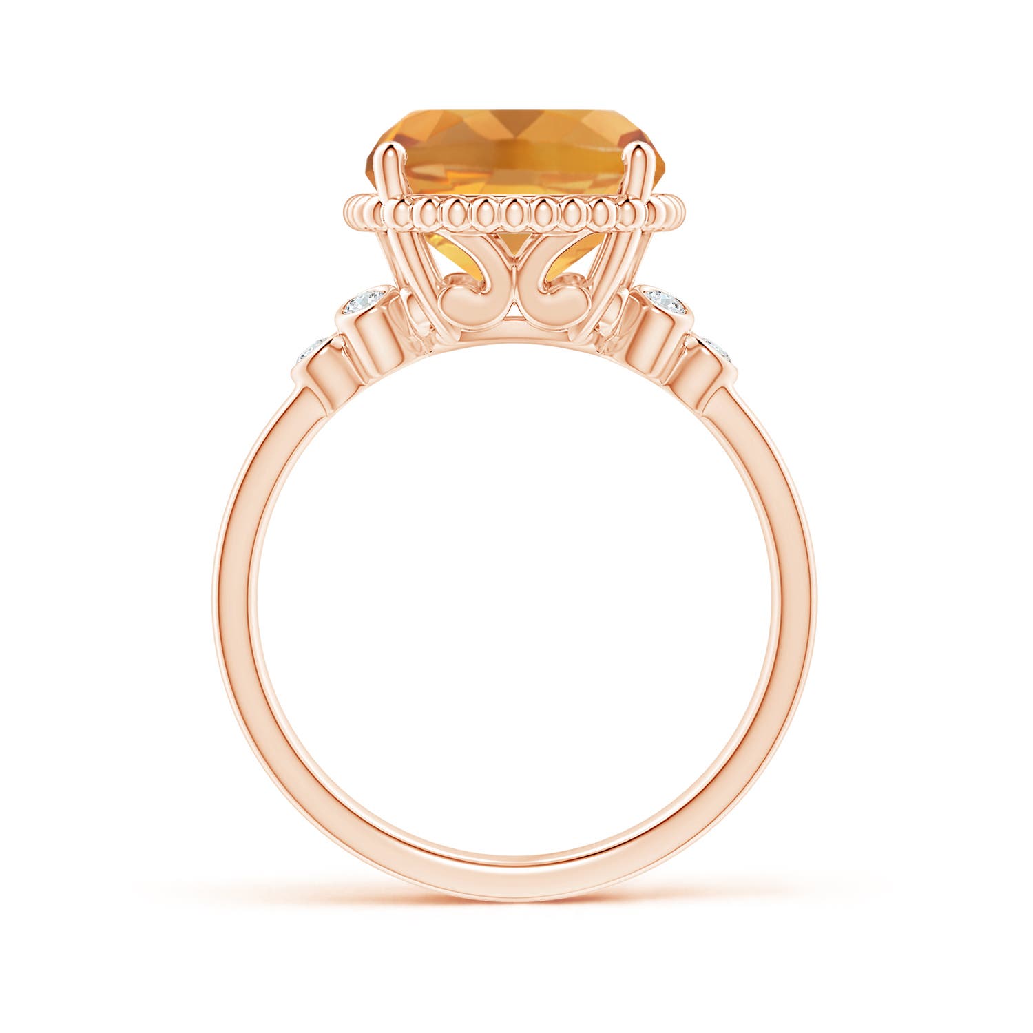 A - Citrine / 4.81 CT / 14 KT Rose Gold