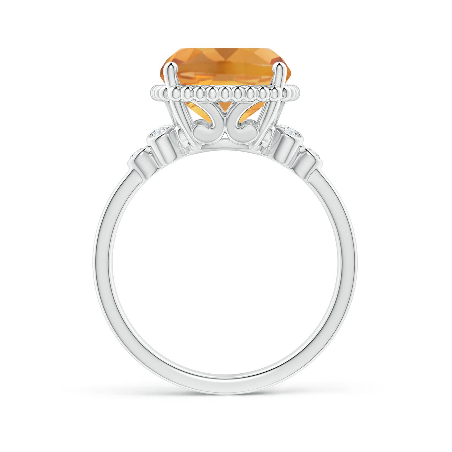 A - Citrine / 4.81 CT / 14 KT White Gold