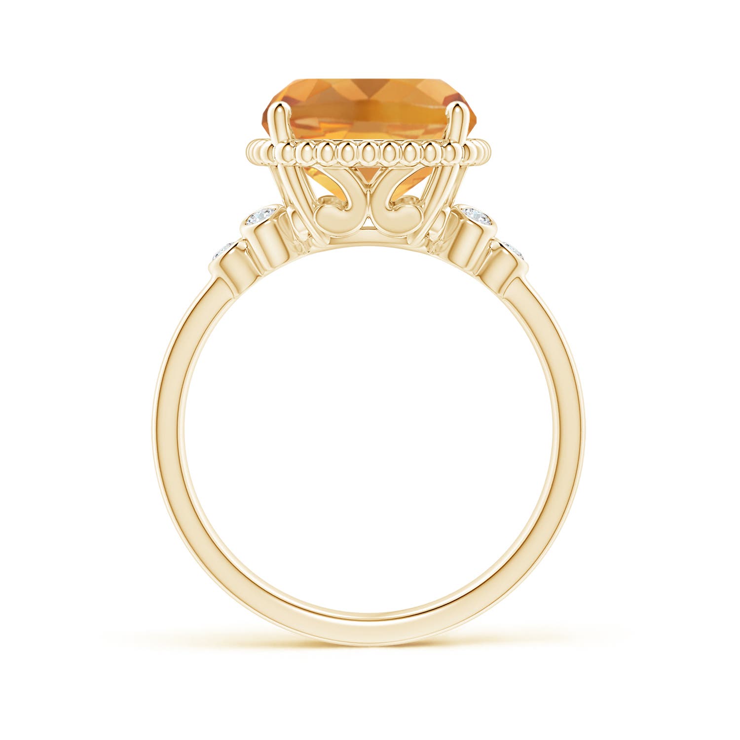 A - Citrine / 4.81 CT / 14 KT Yellow Gold