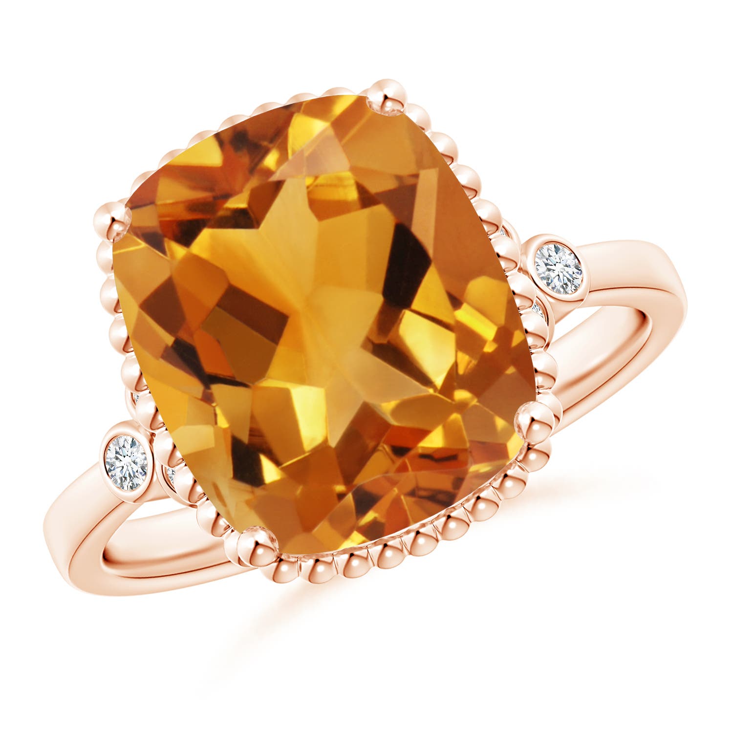 AA - Citrine / 4.81 CT / 14 KT Rose Gold