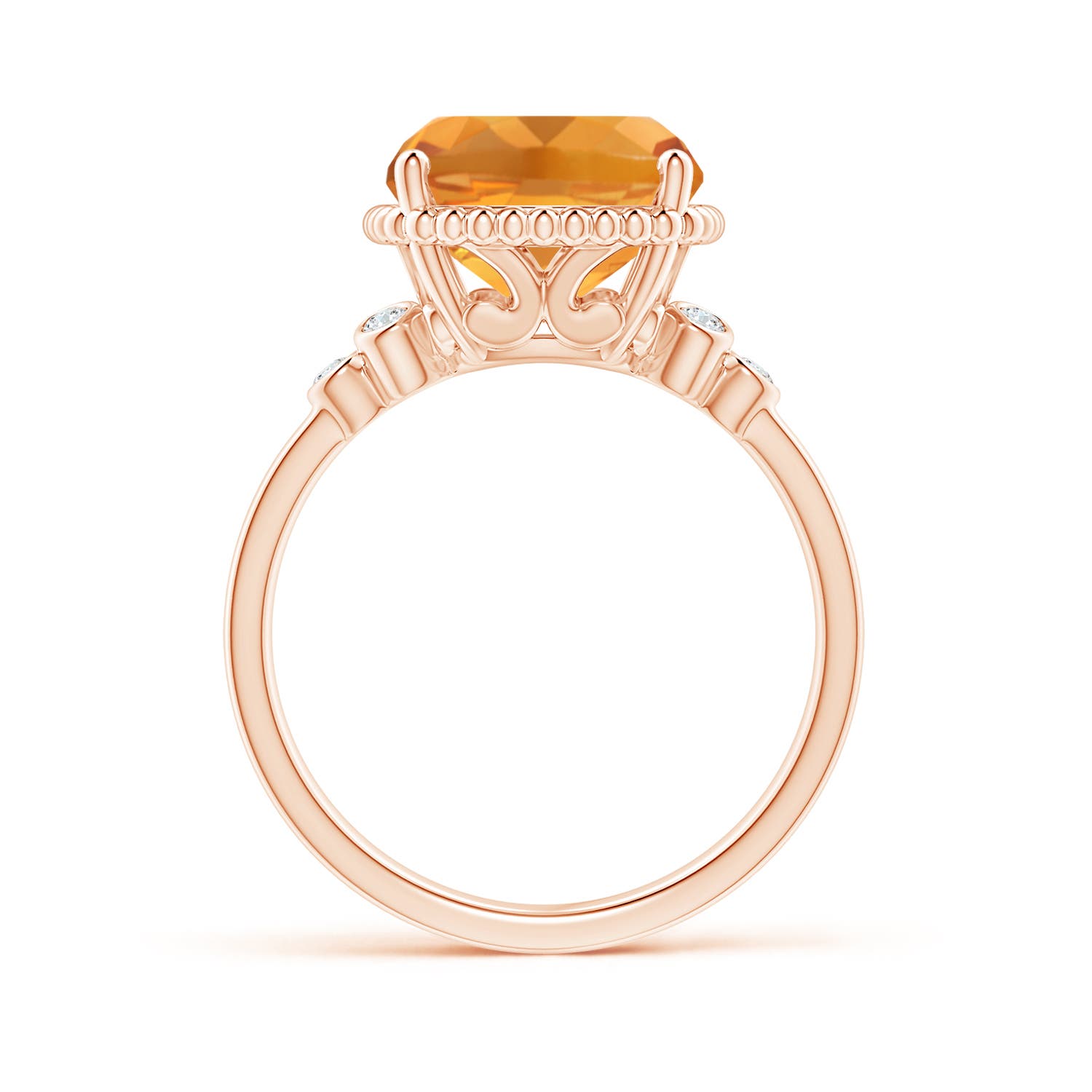 AA - Citrine / 4.81 CT / 14 KT Rose Gold