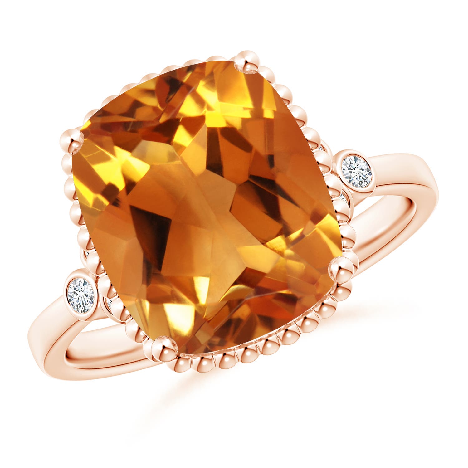 AAA - Citrine / 4.81 CT / 14 KT Rose Gold