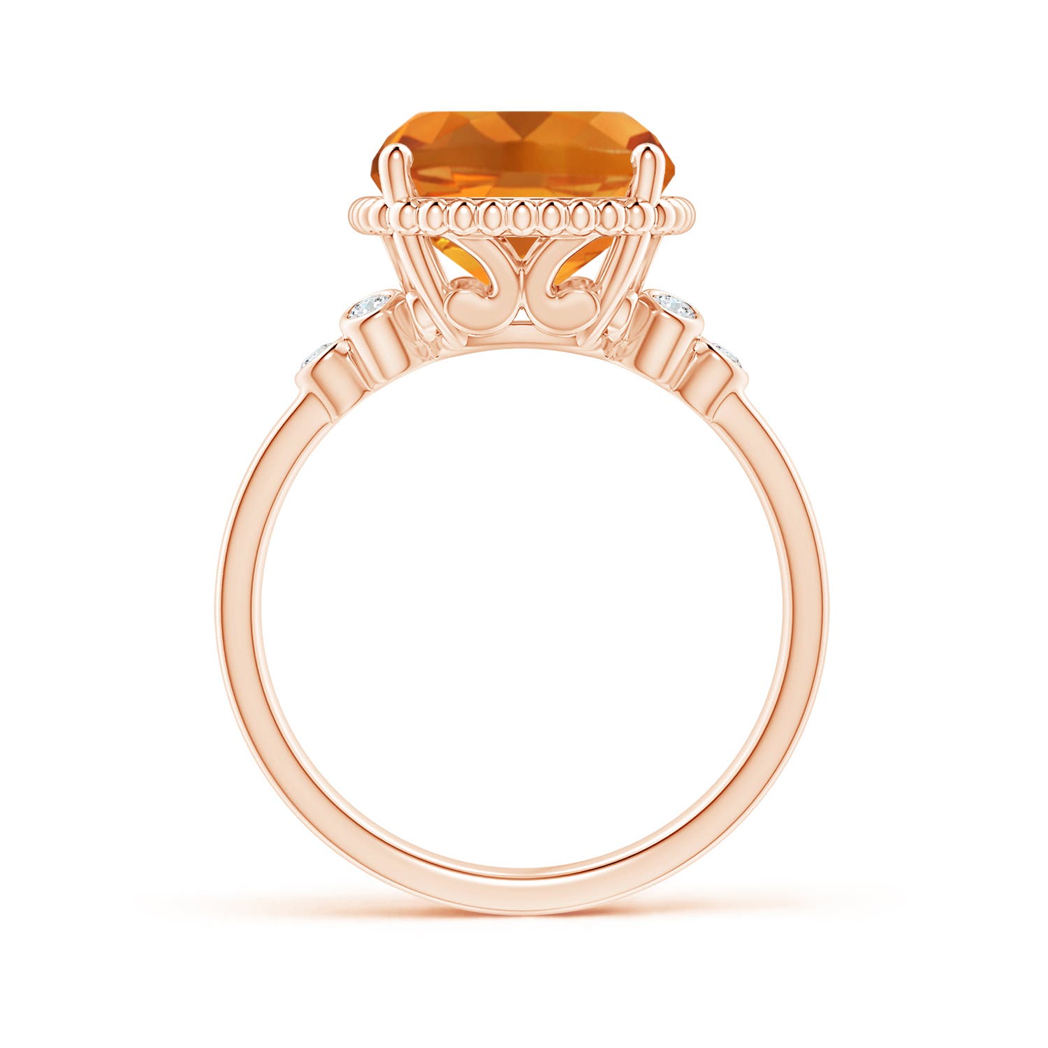 AAA - Citrine / 4.81 CT / 14 KT Rose Gold