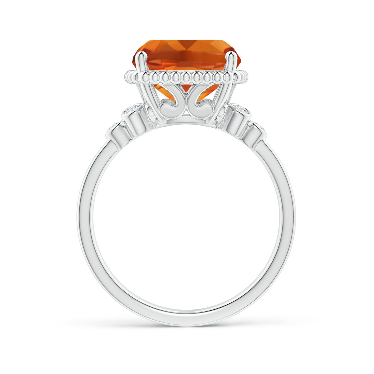 AAAA - Citrine / 4.81 CT / 14 KT White Gold