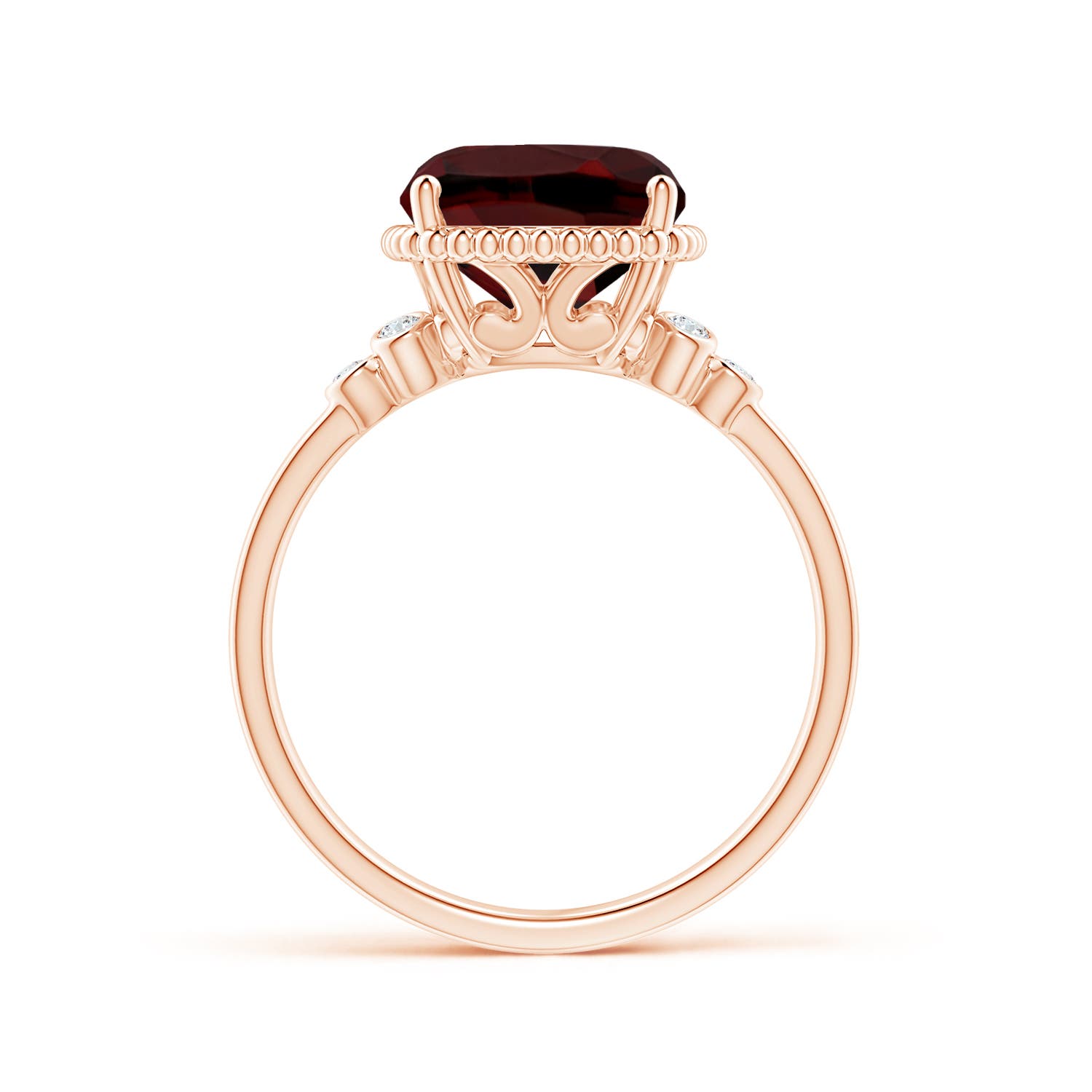 AAA - Garnet / 4.58 CT / 14 KT Rose Gold