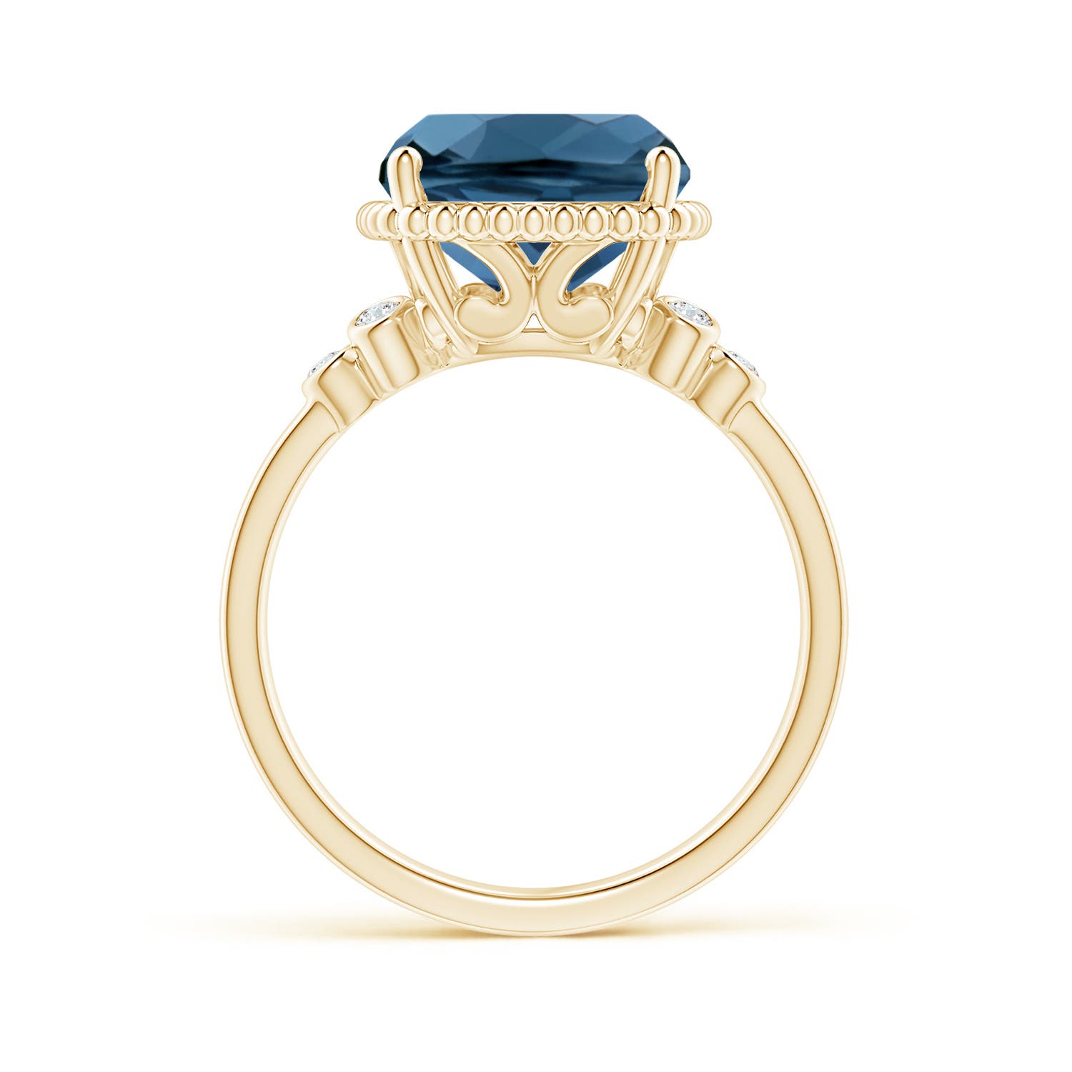 AA - London Blue Topaz / 5.91 CT / 14 KT Yellow Gold