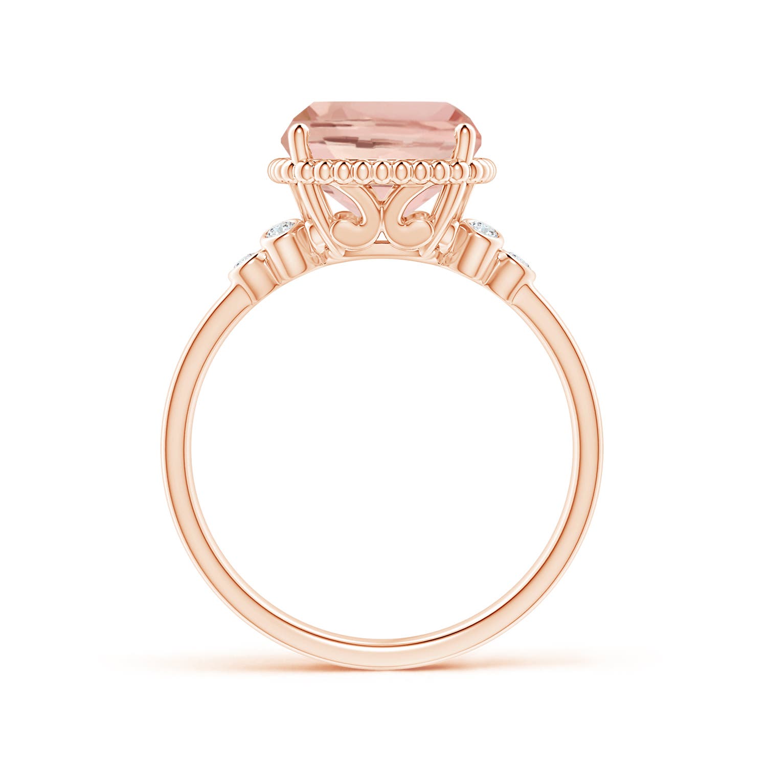 AAA - Morganite / 3.98 CT / 14 KT Rose Gold