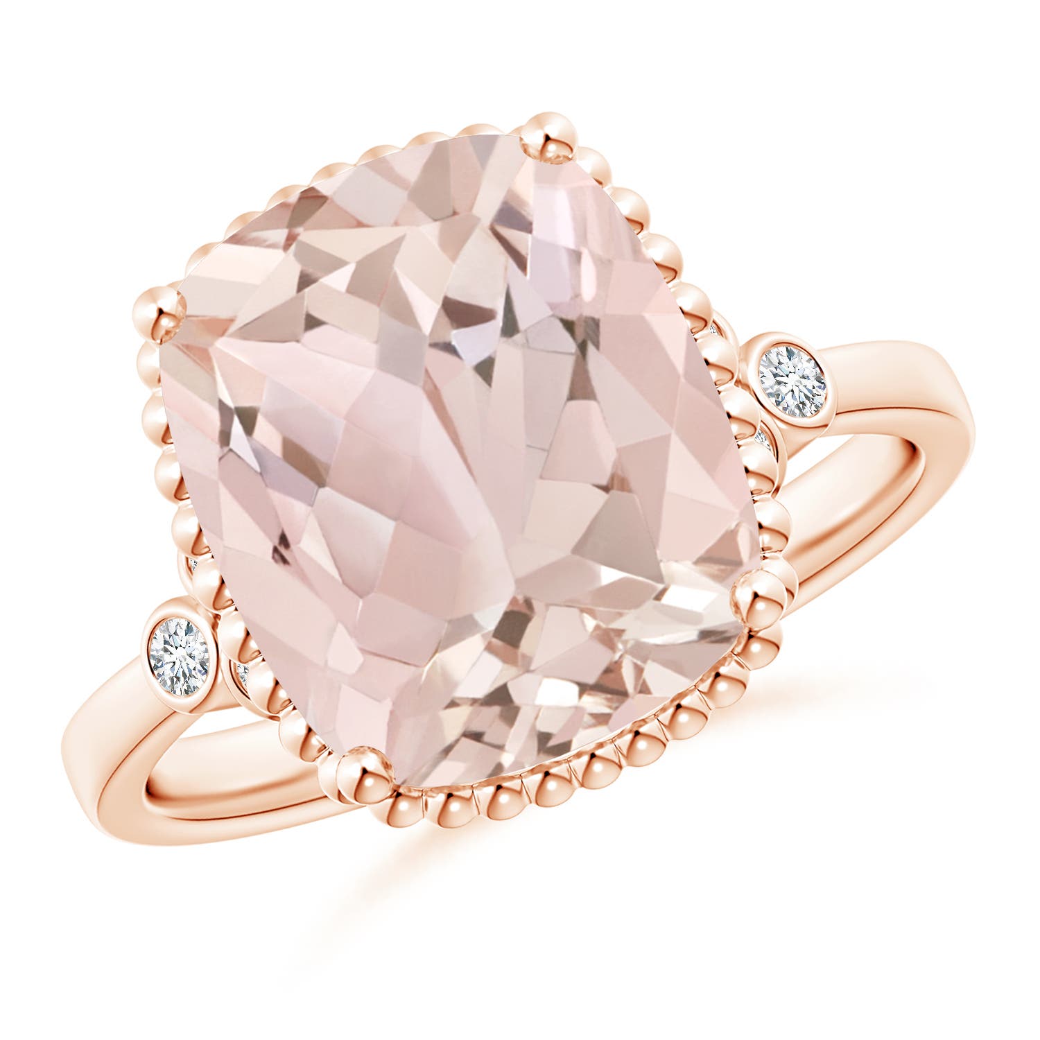 A - Morganite / 4.11 CT / 14 KT Rose Gold