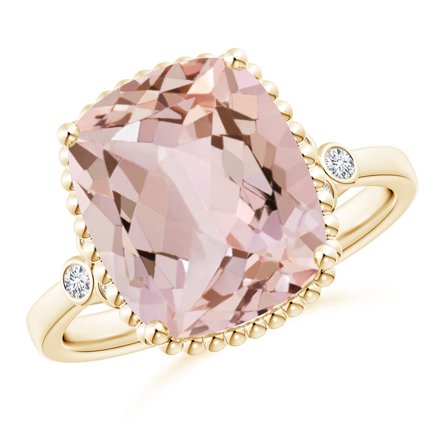 AA - Morganite / 4.11 CT / 14 KT Yellow Gold