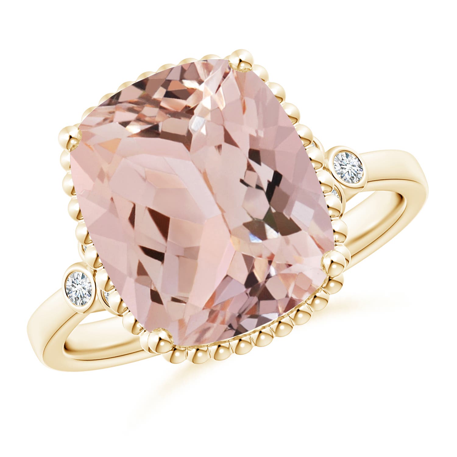 AAA - Morganite / 4.11 CT / 14 KT Yellow Gold