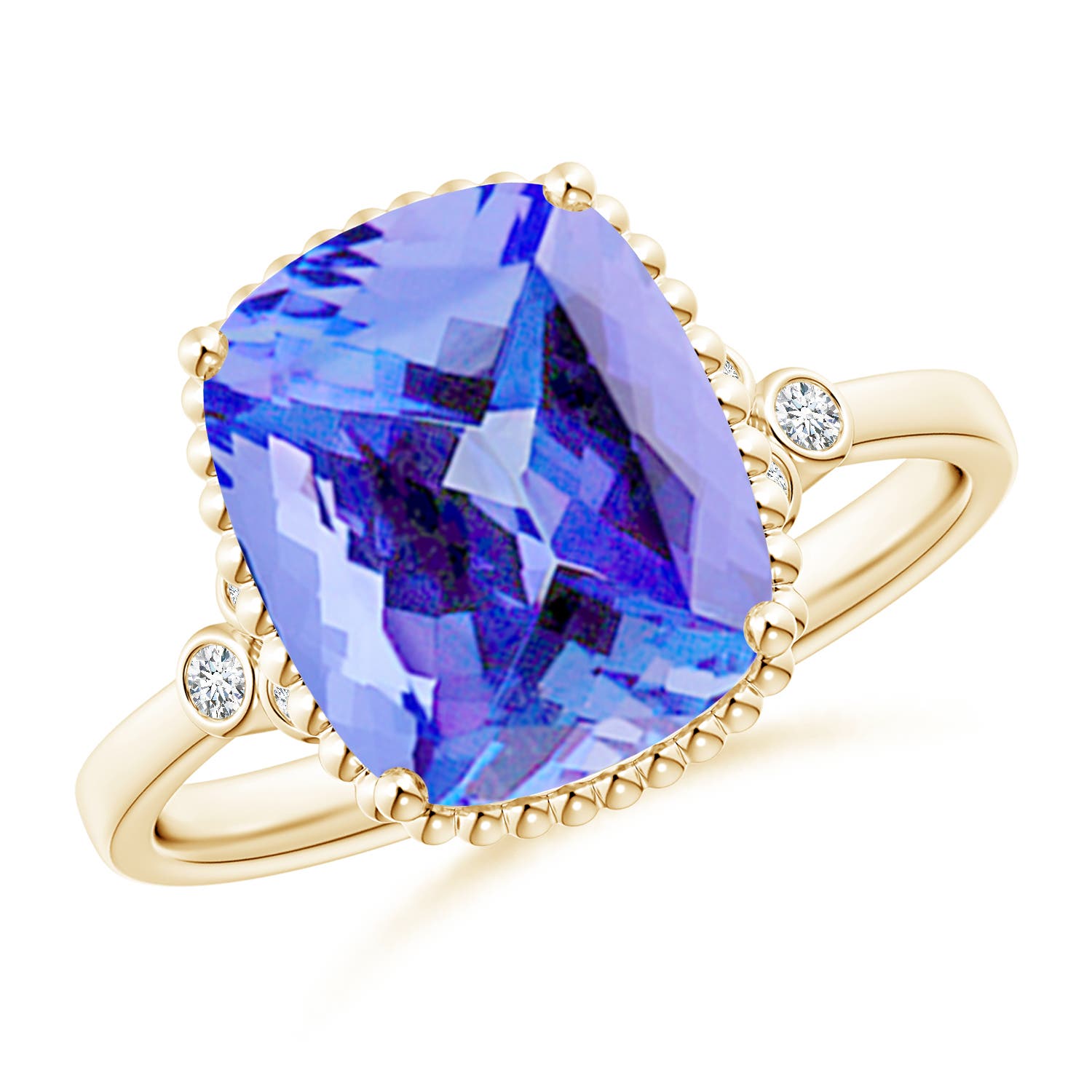 AA - Tanzanite / 3.88 CT / 14 KT Yellow Gold