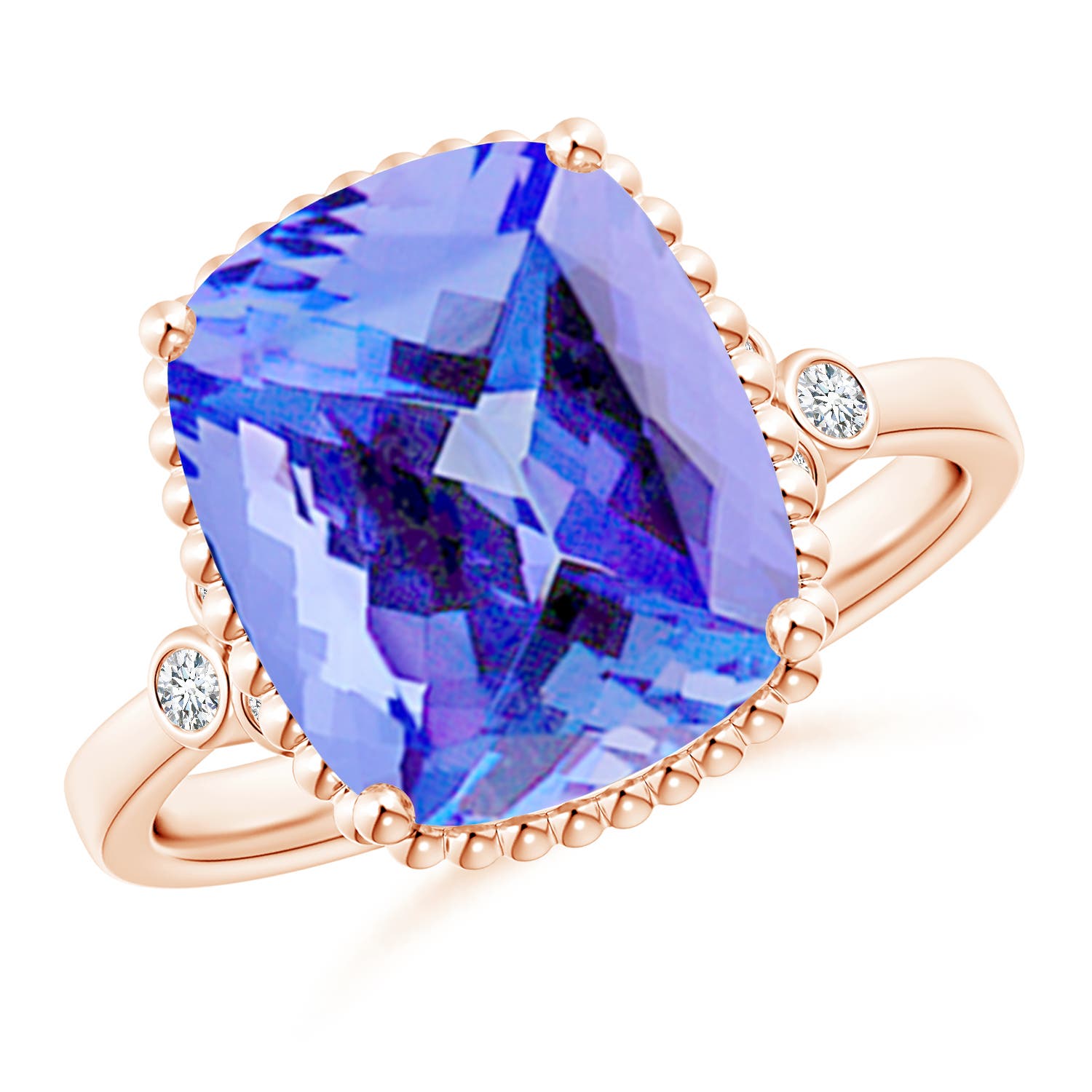 AA - Tanzanite / 4.61 CT / 14 KT Rose Gold